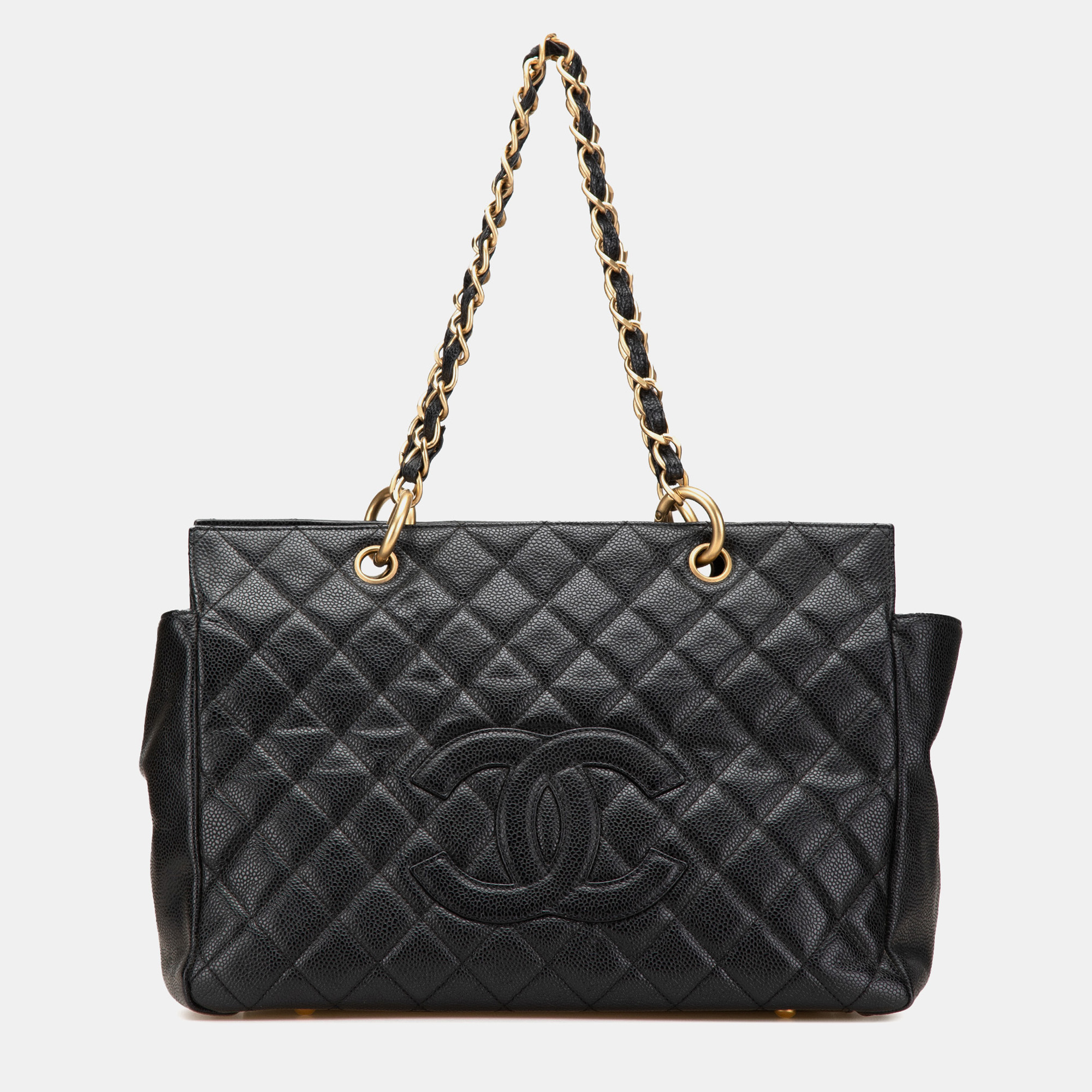 

Chanel Black Grand Quilted Caviar Timeless Shopping Tote