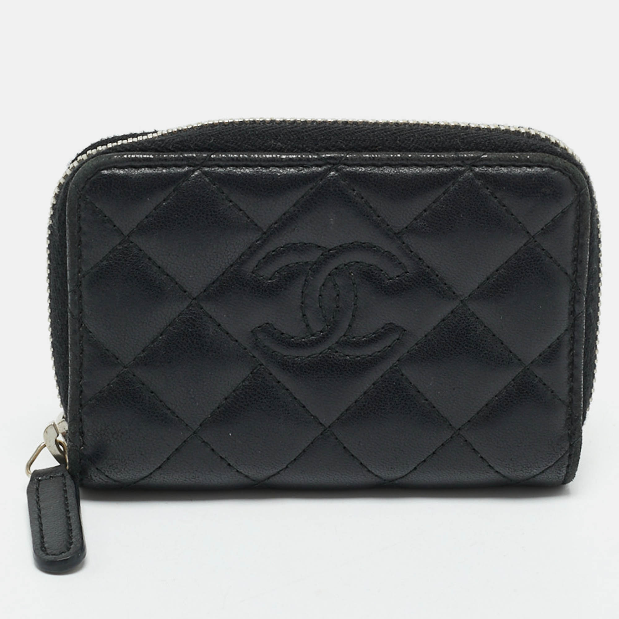 

Chanel Black Quilted Leather Zipped Coin Purse