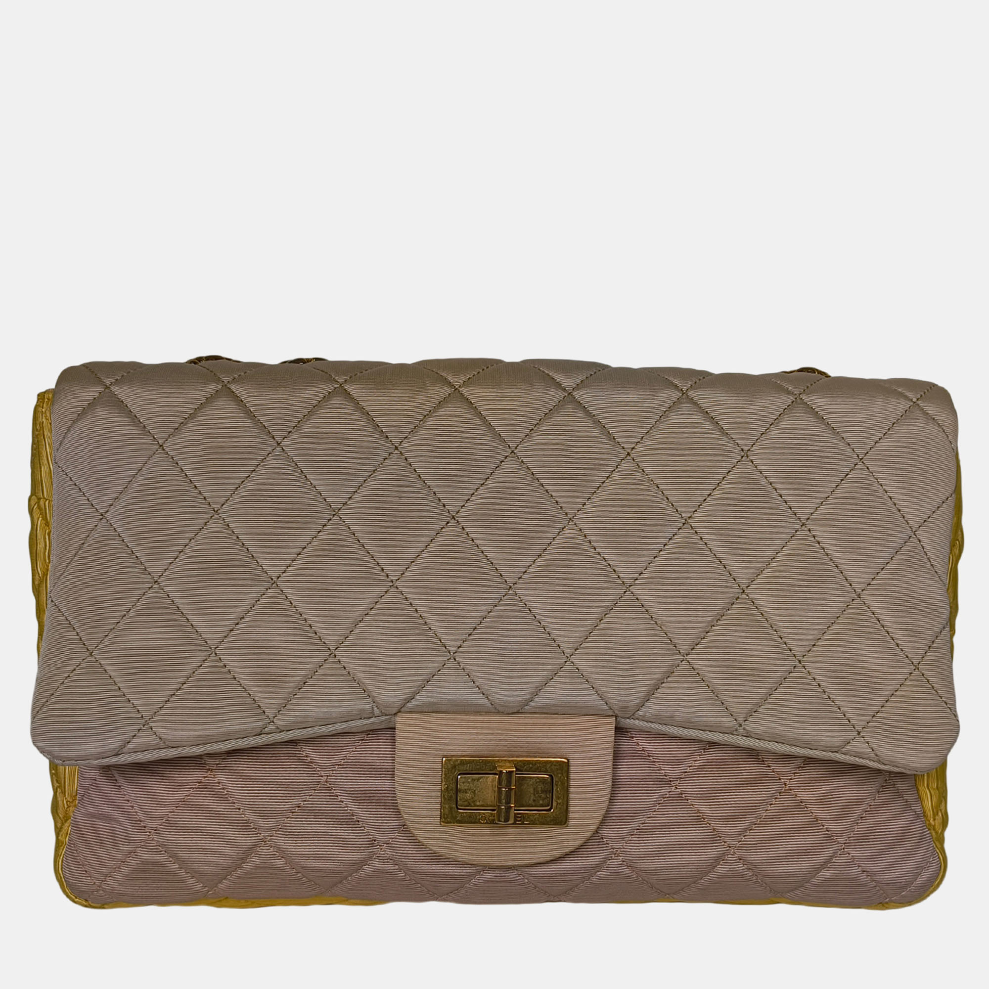 

Chanel Faille Reissue Jumbo Tricolor Flap Bag, Multicolor