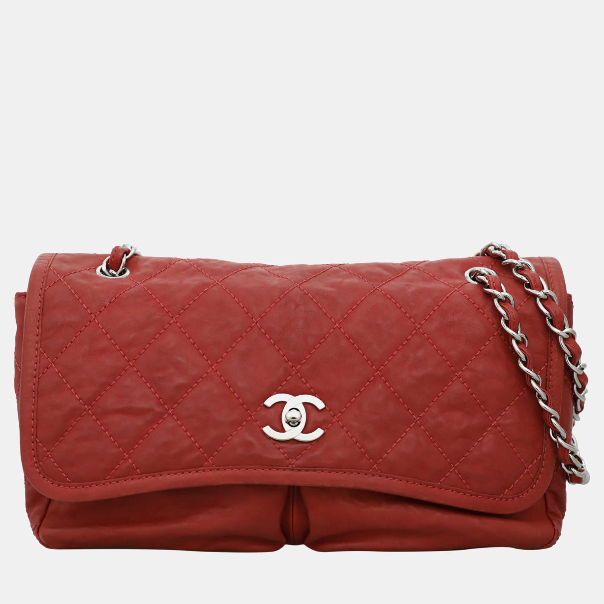 

Chanel Natural Beauty Red Leather Flap Bag