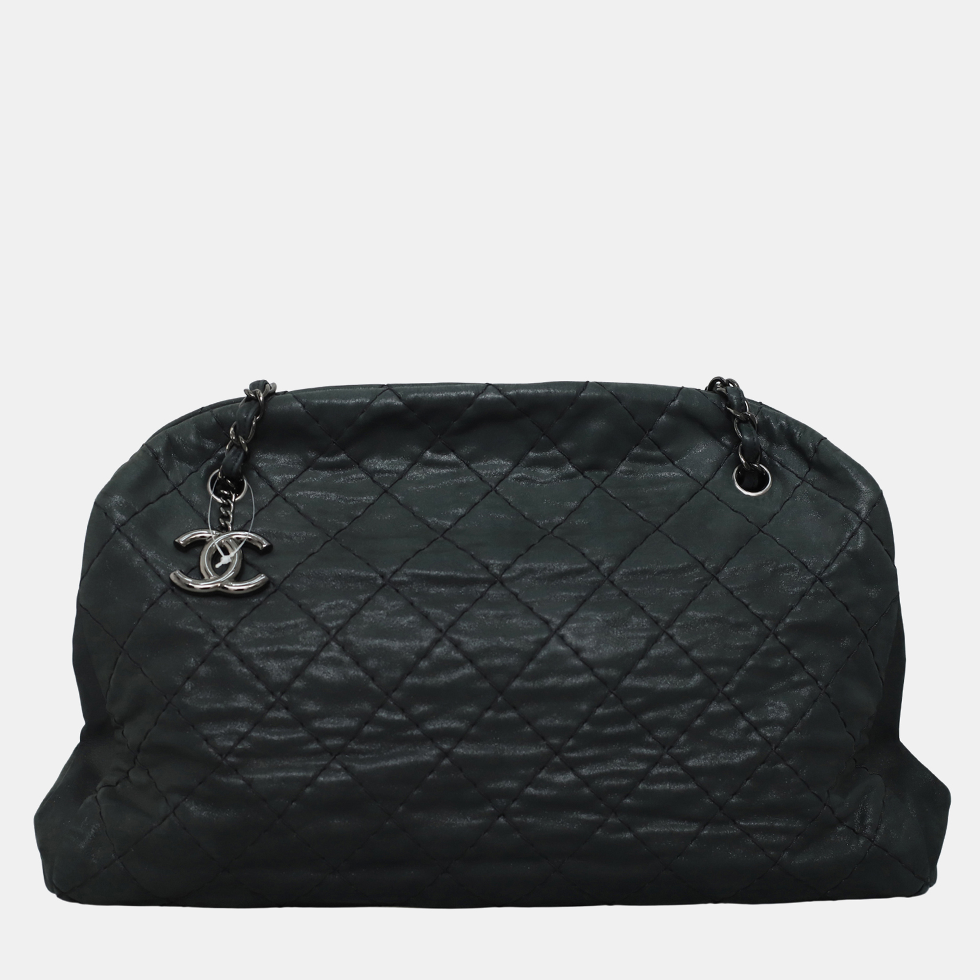 

Chanel Iridescent Quilted Large Leather Grey Just Mademoiselle Large Tote Bag