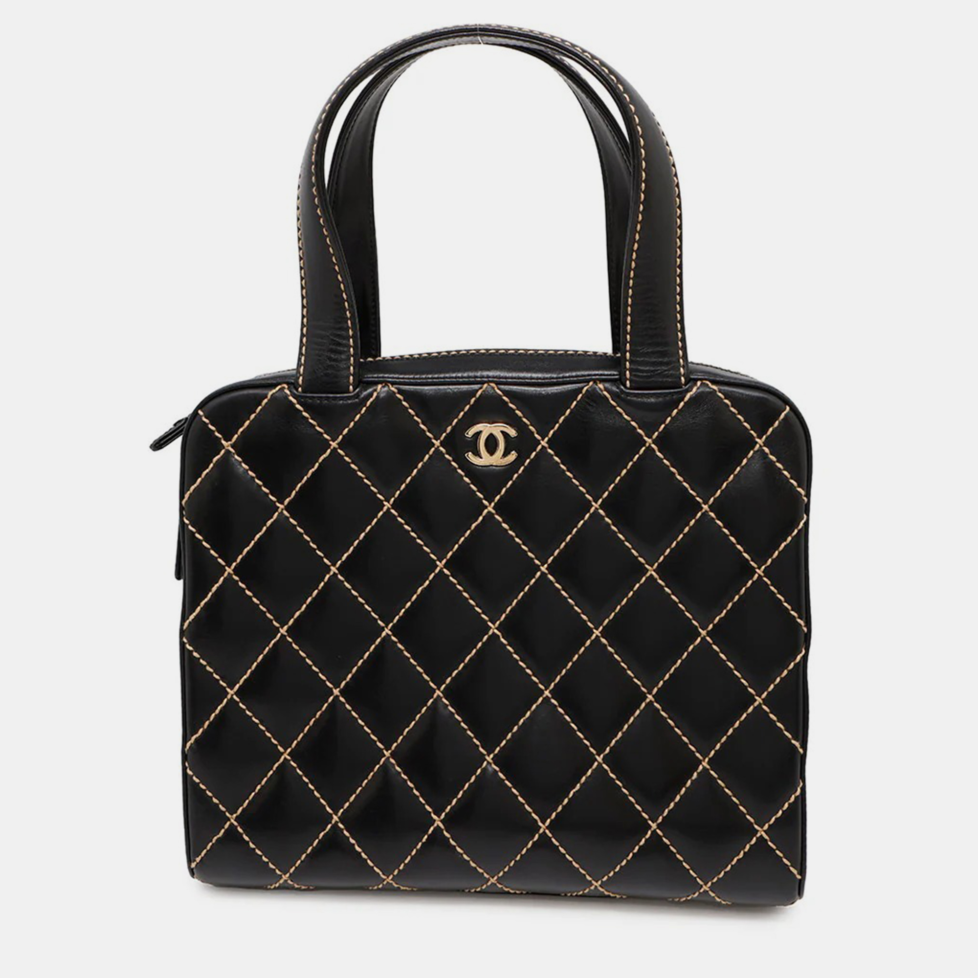 

Chanel Wild Stitch Black Lambskin Handbag