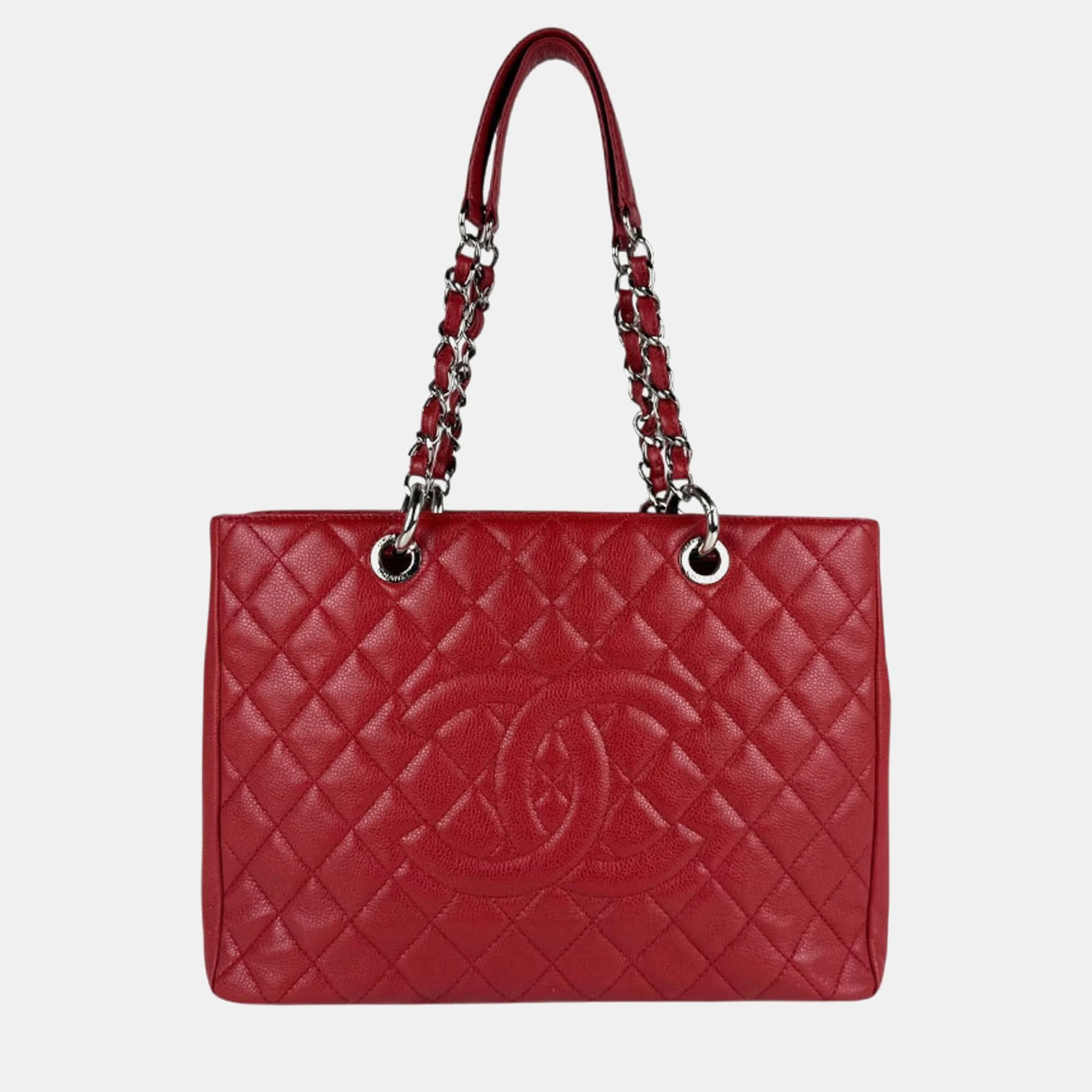 

Chanel GST Red Caviar Skin Leather Shoulder Bag