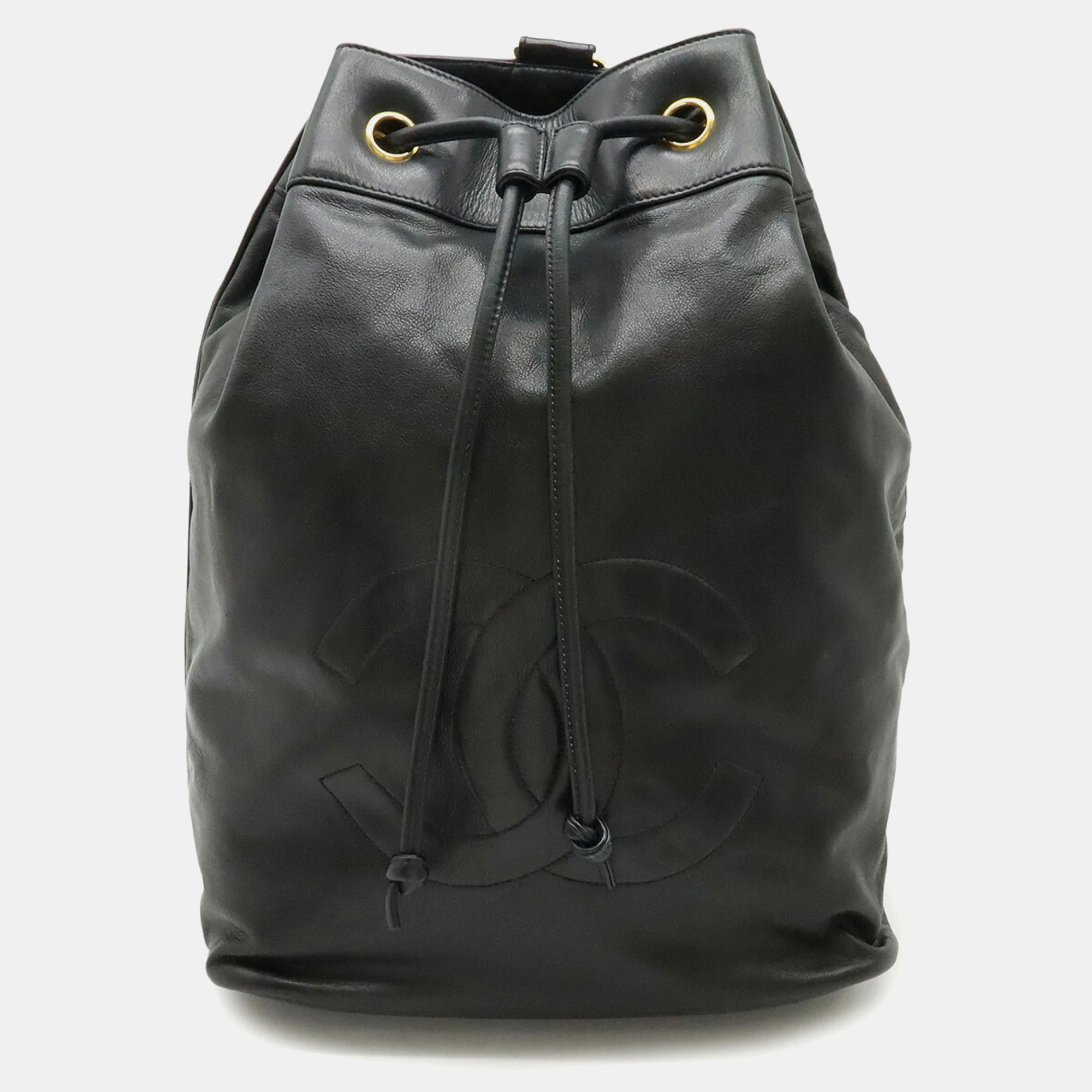 Pre-owned Chanel Vintage Timeless Sling Backpack In Black