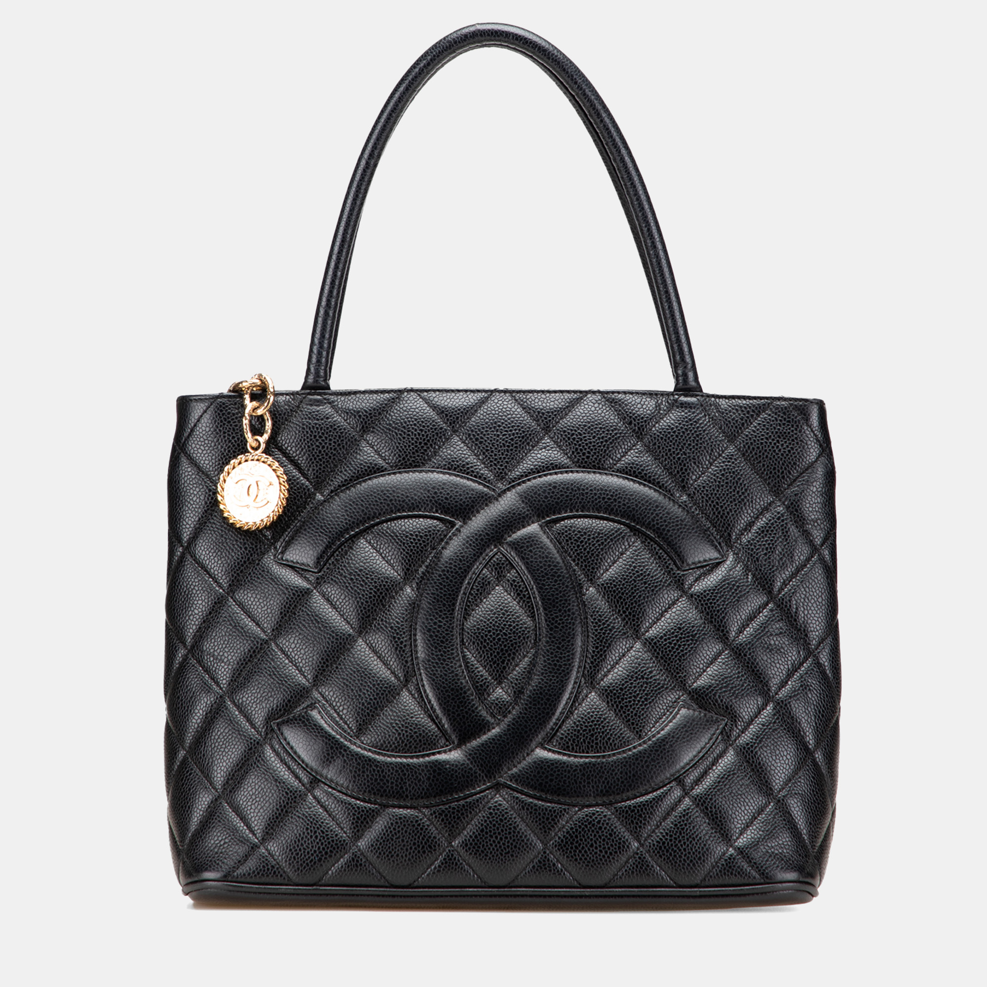 

Chanel Black Caviar Medallion Tote