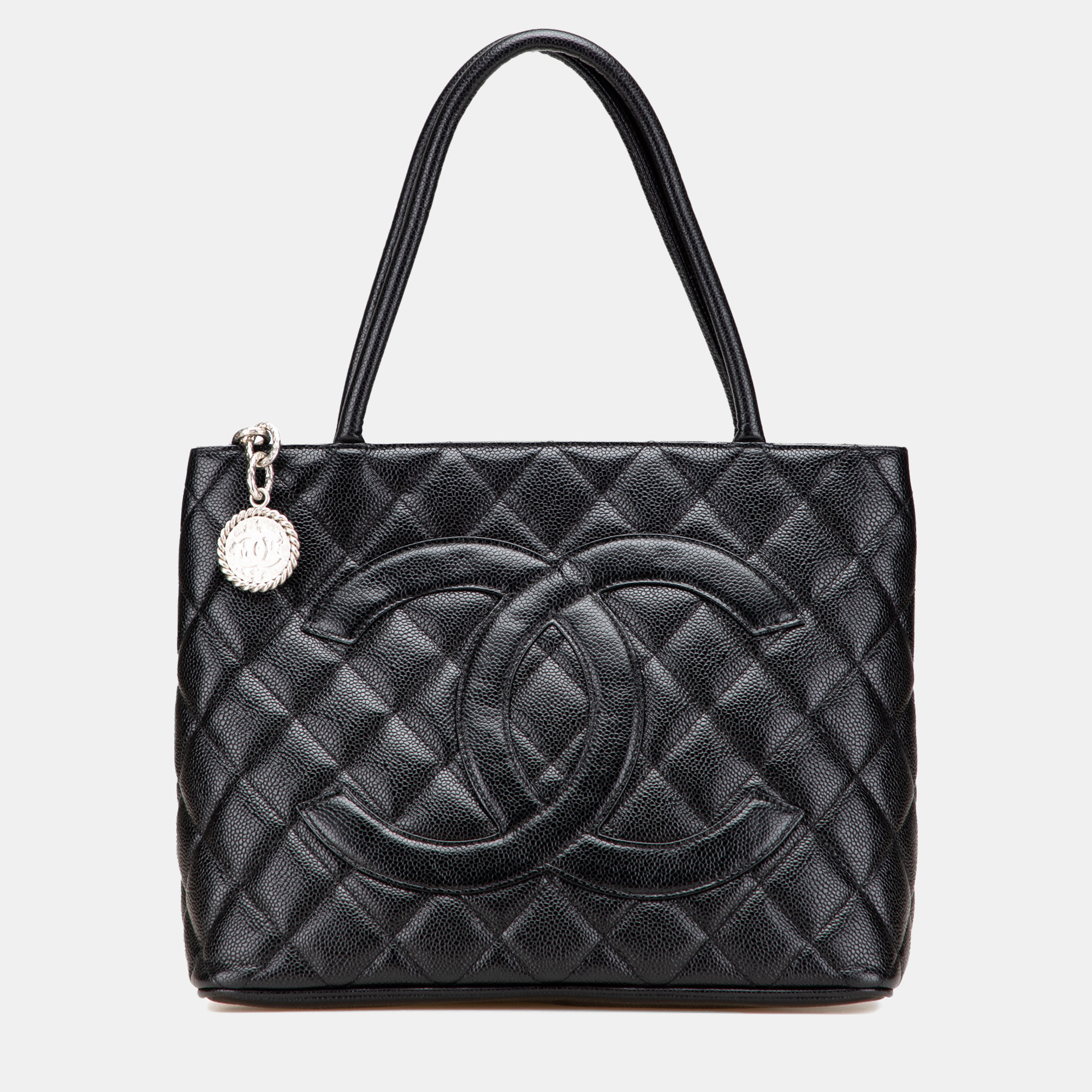 

Chanel Black Caviar Medallion Tote