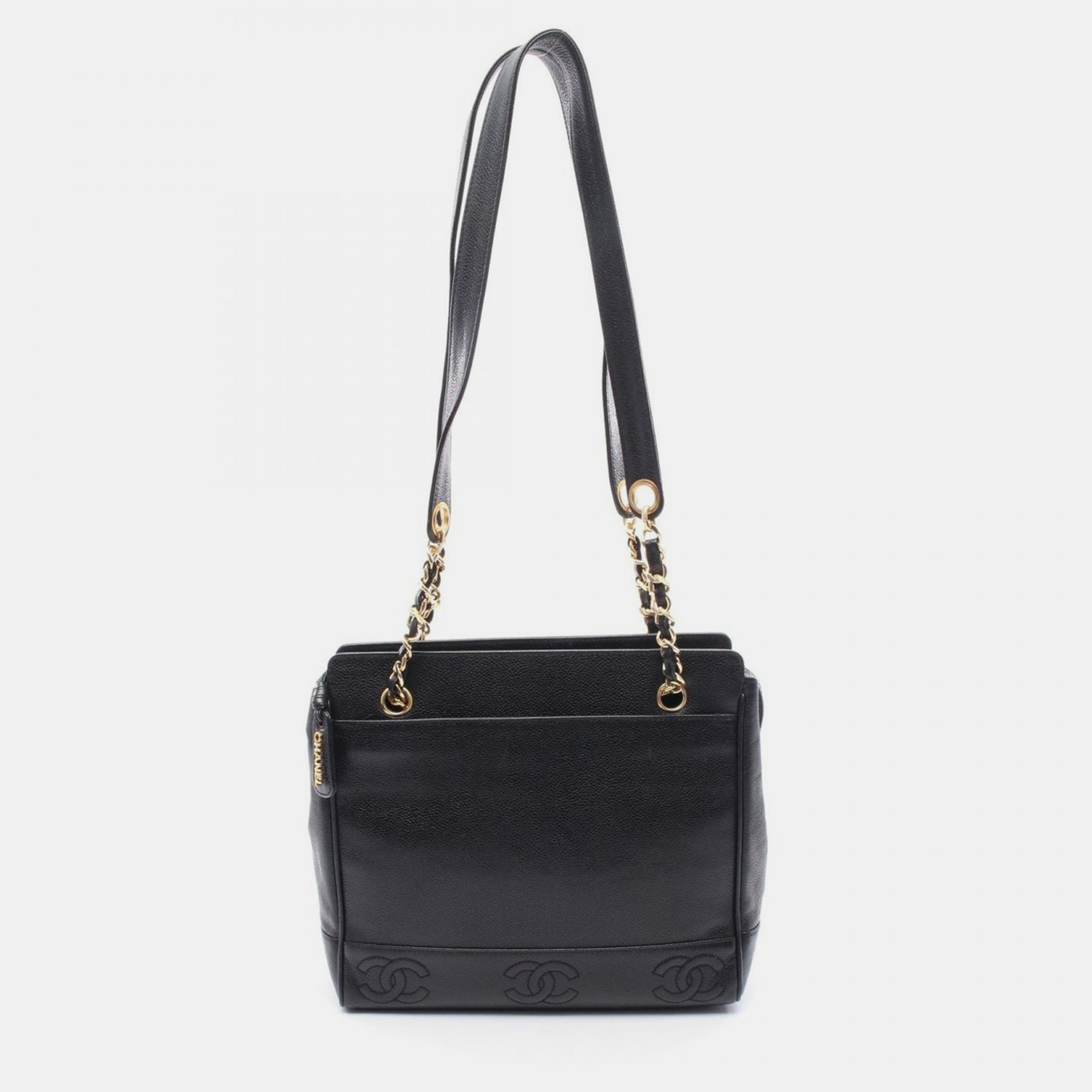 

Chanel Triple CC Black Calfskin Shoulder Bag