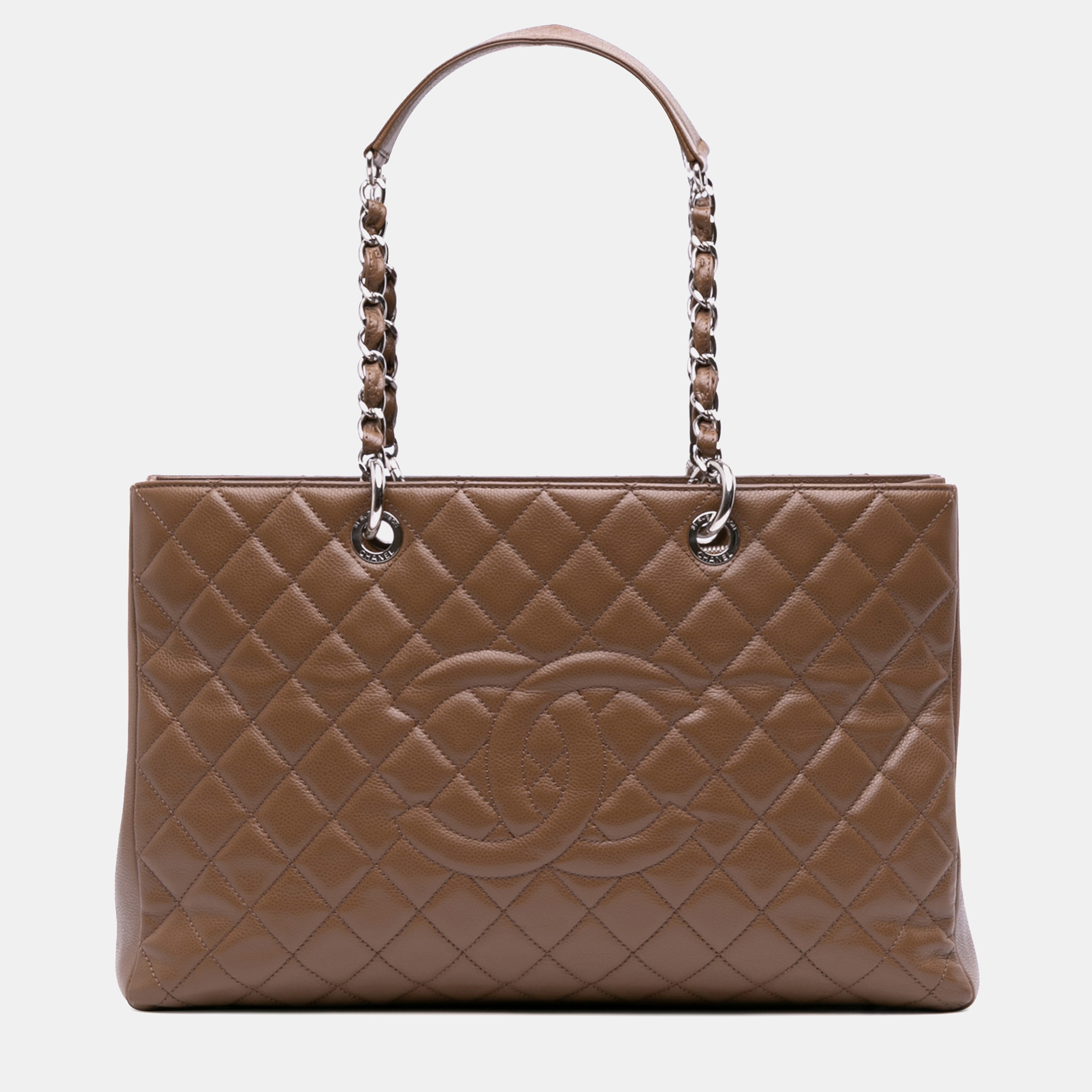 Chanel Brown Caviar Grand Shopping Tote XL