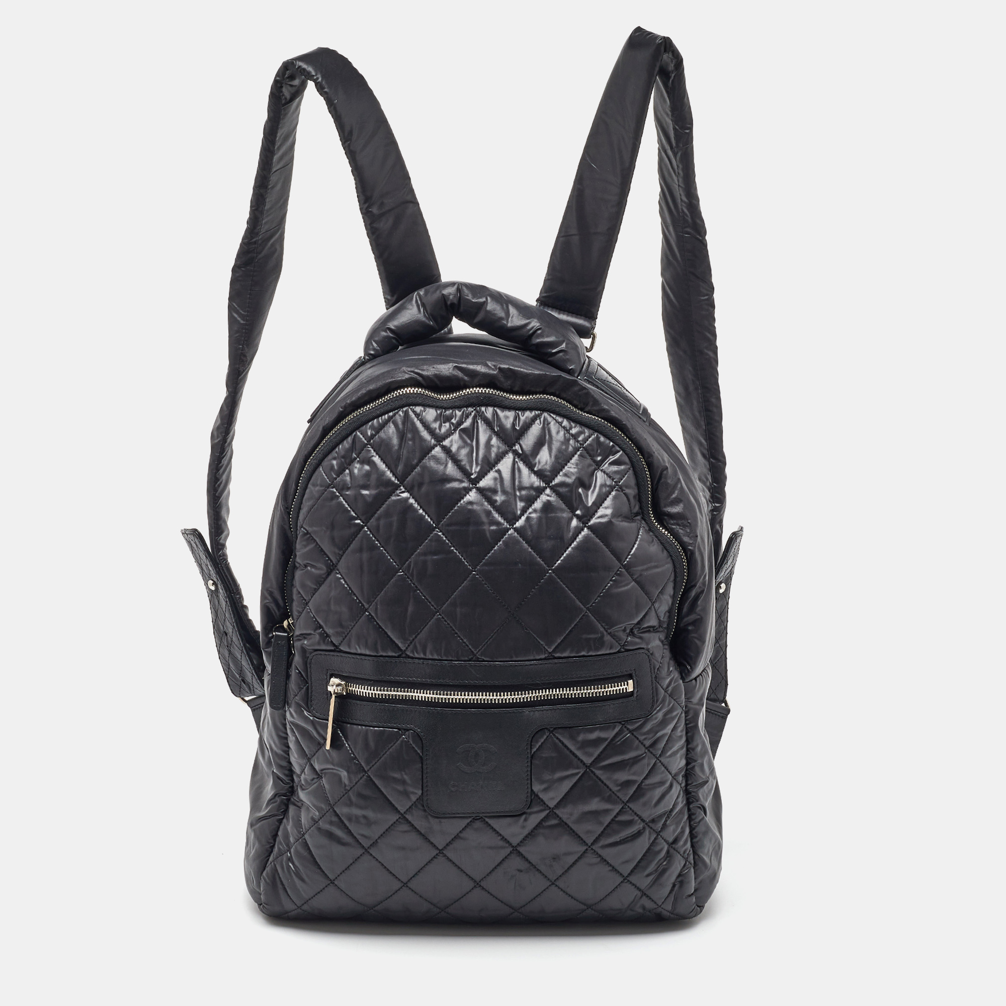 

Chanel Black Quilted Nylon Coco Cocoon Backpack
