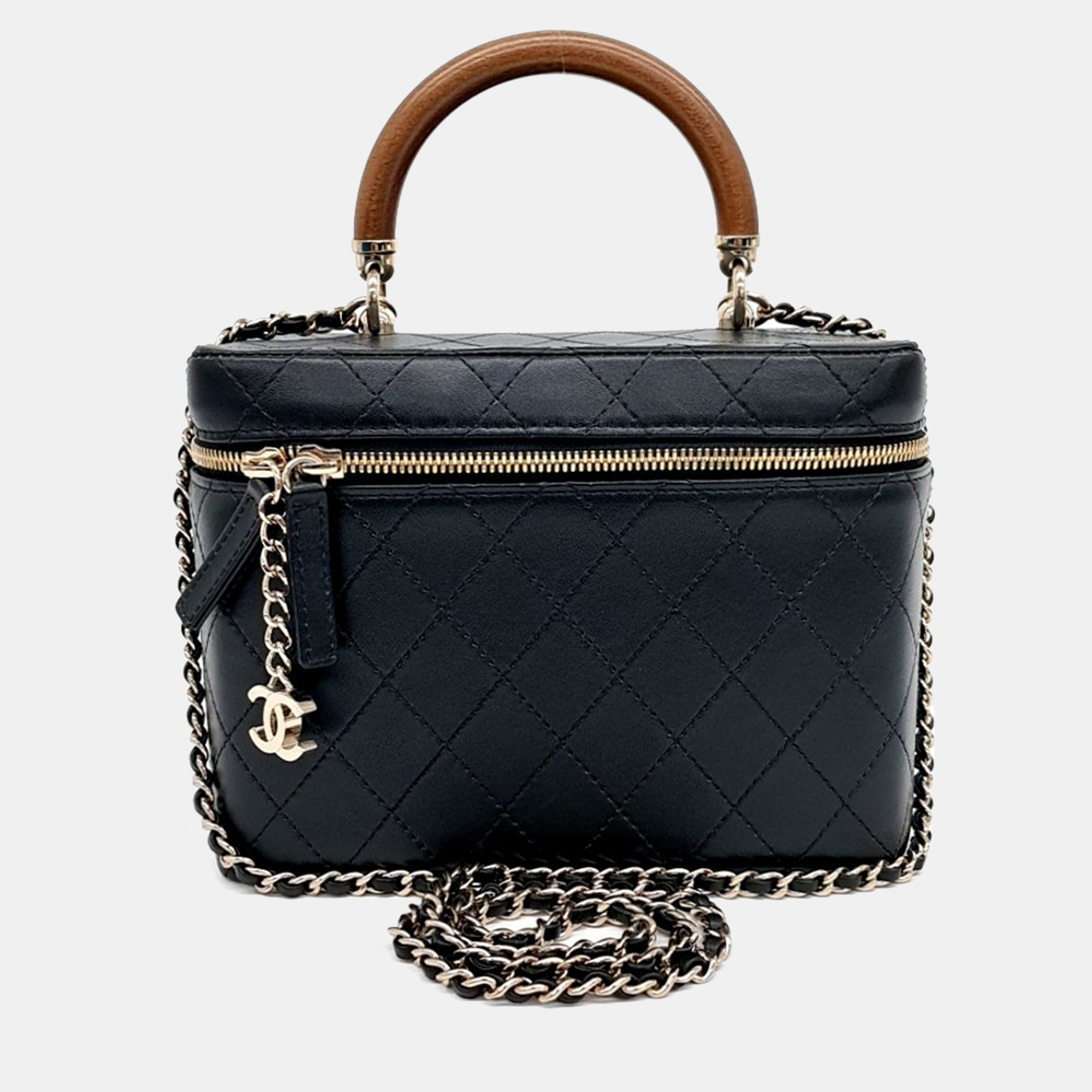 

Chanel Black Leather Cosmetic Case