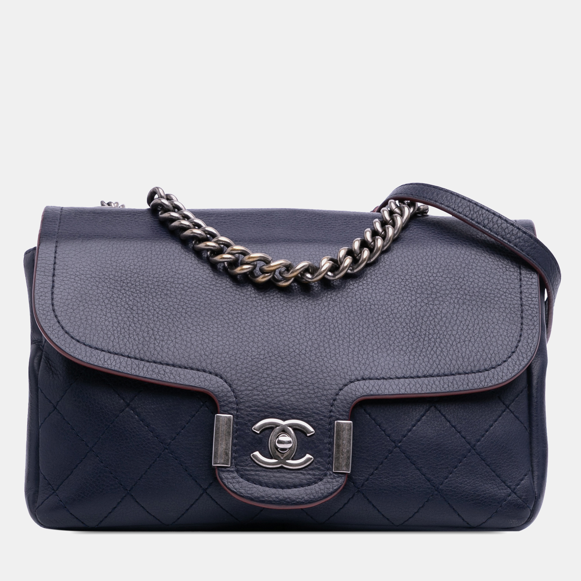 

Chanel Blue Paris-Greece Calfskin Archi Chic Flap Bag