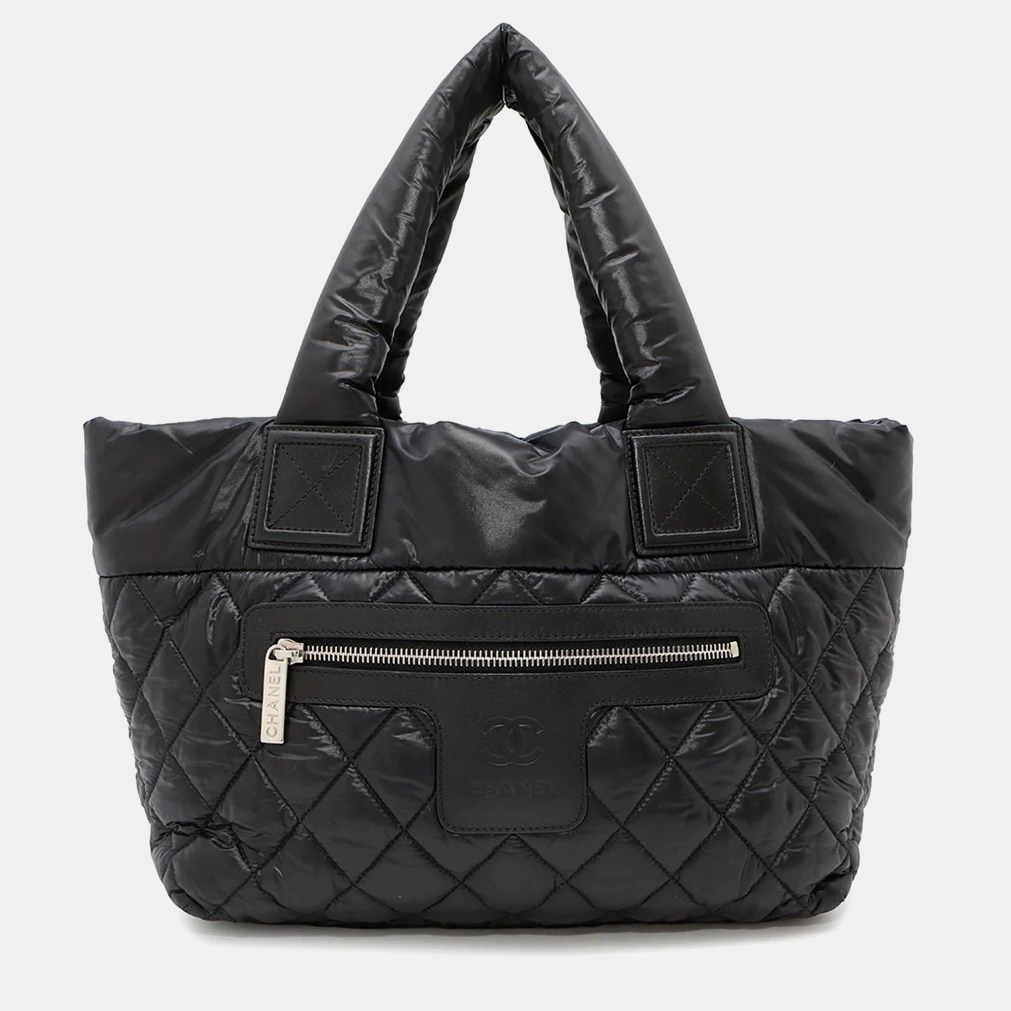 

Chanel Coco Cocoon PM Black Nylon Tote Bag