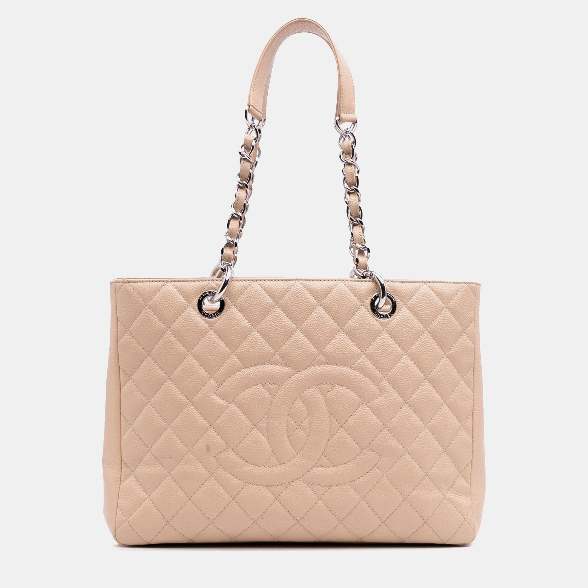 

Chanel Beige Caviar Grand Shopping Tote