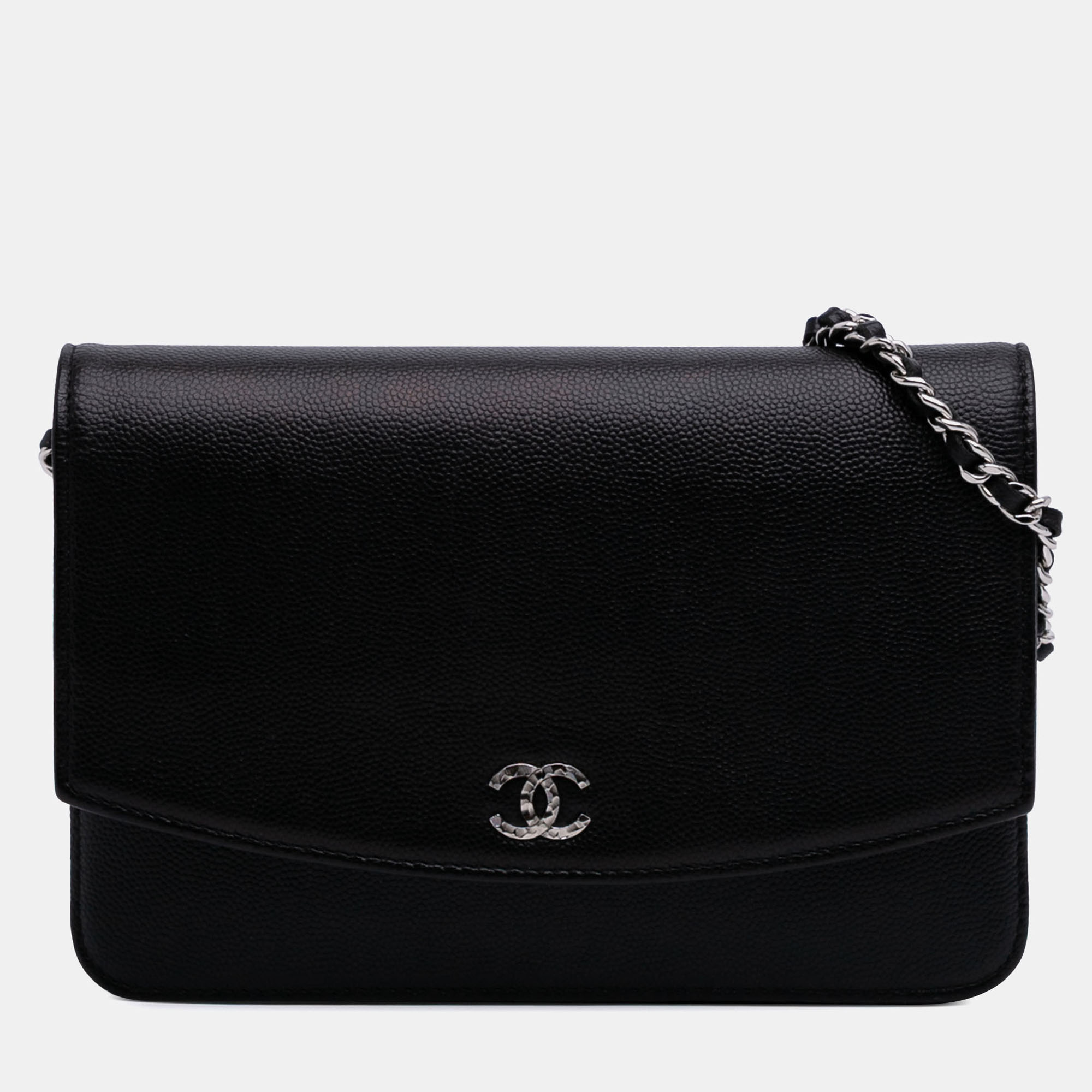 

Chanel Black CC Caviar Sevruga Wallet On Chain