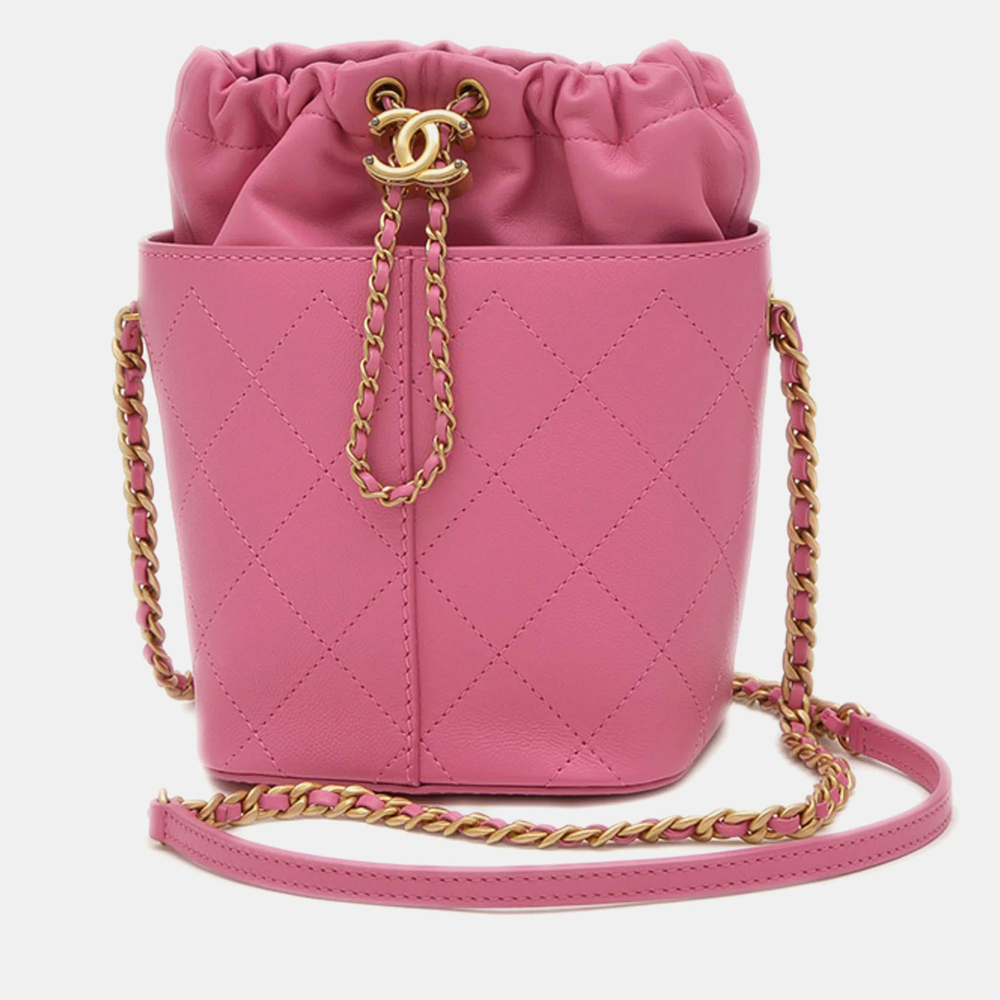

Chanel Pink Matelasse Shoulder Bag