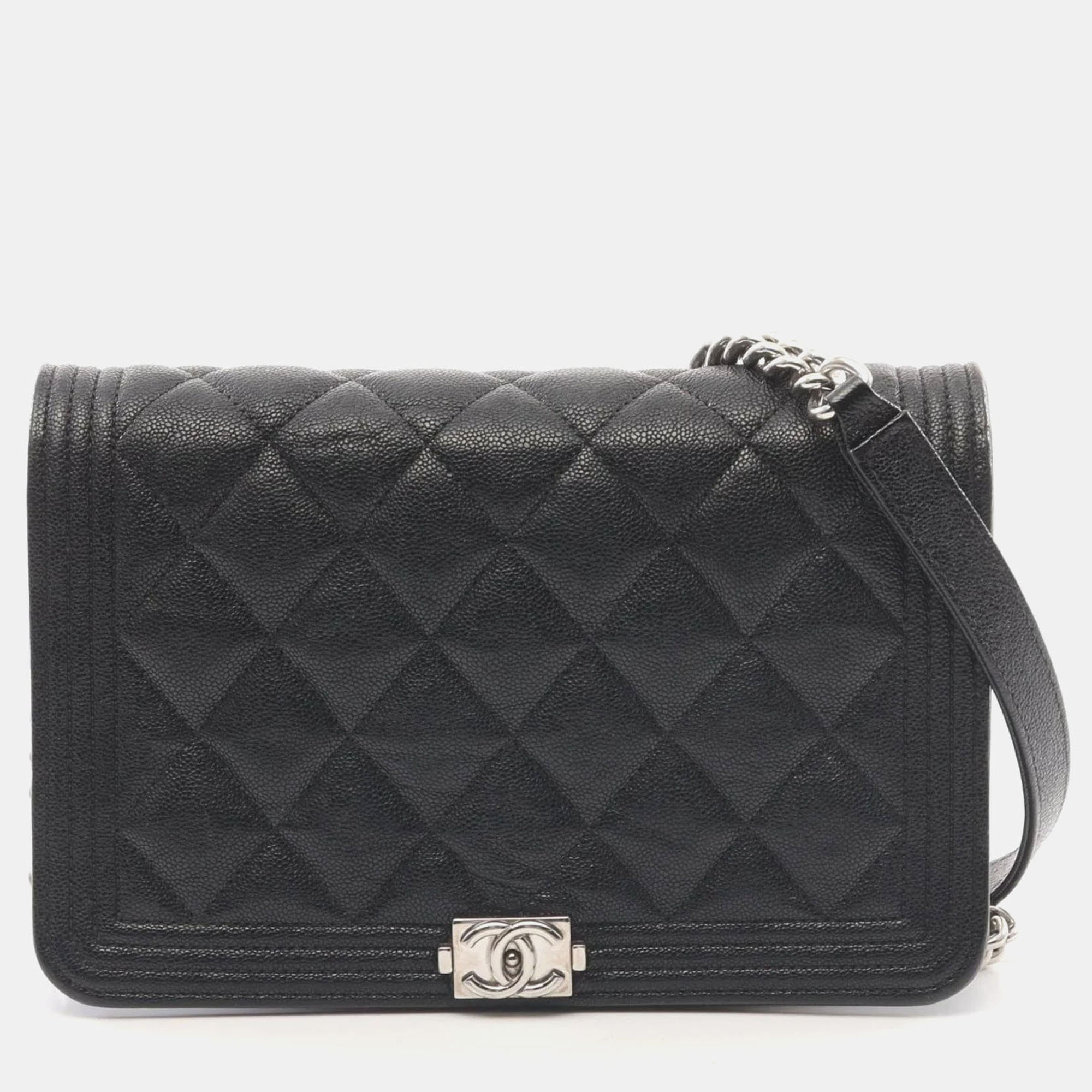 

Chanel Boy Black Calfskin Leather Shoulder Bag