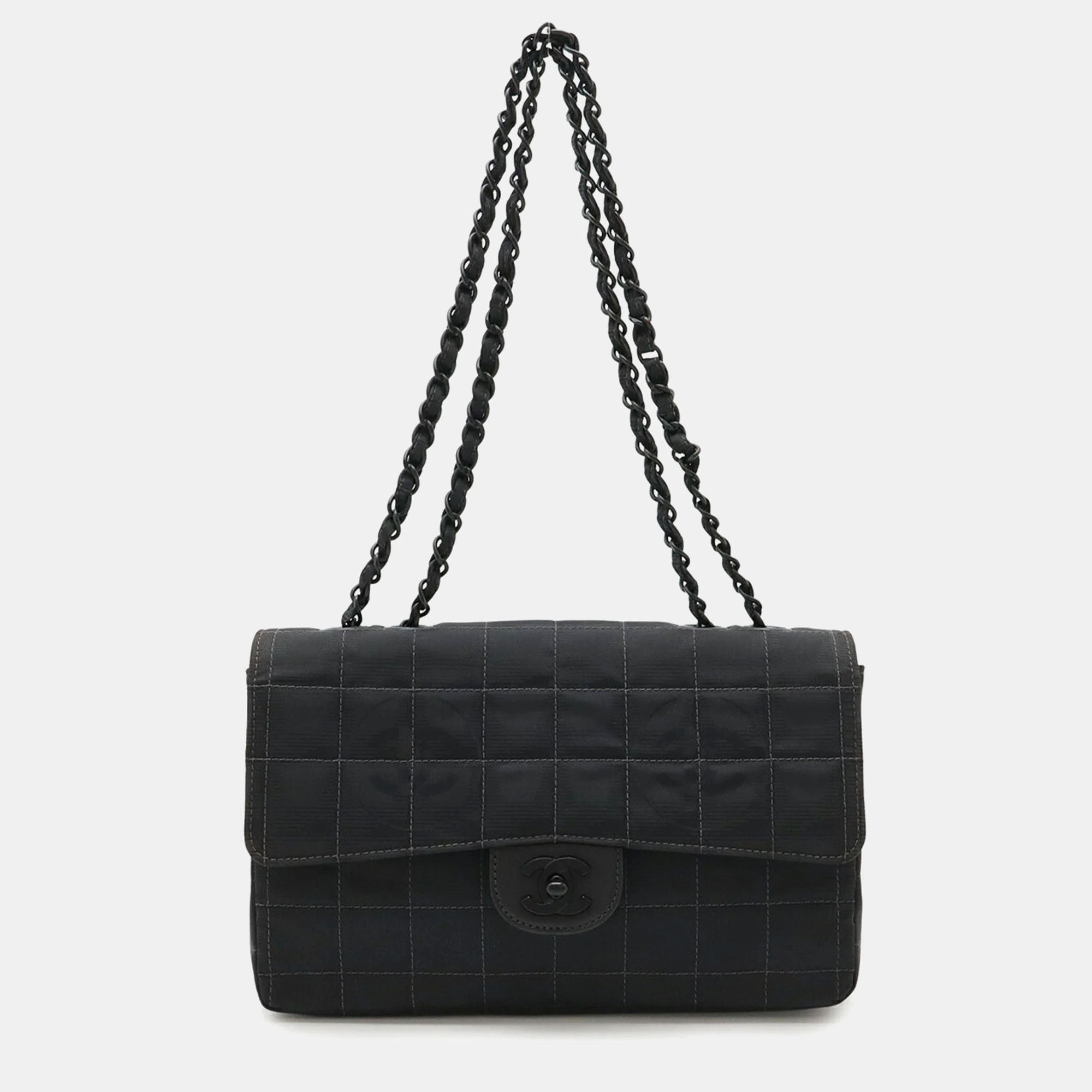 

Chanel New Travel Line Black Nylon Chain Shoulder Bag