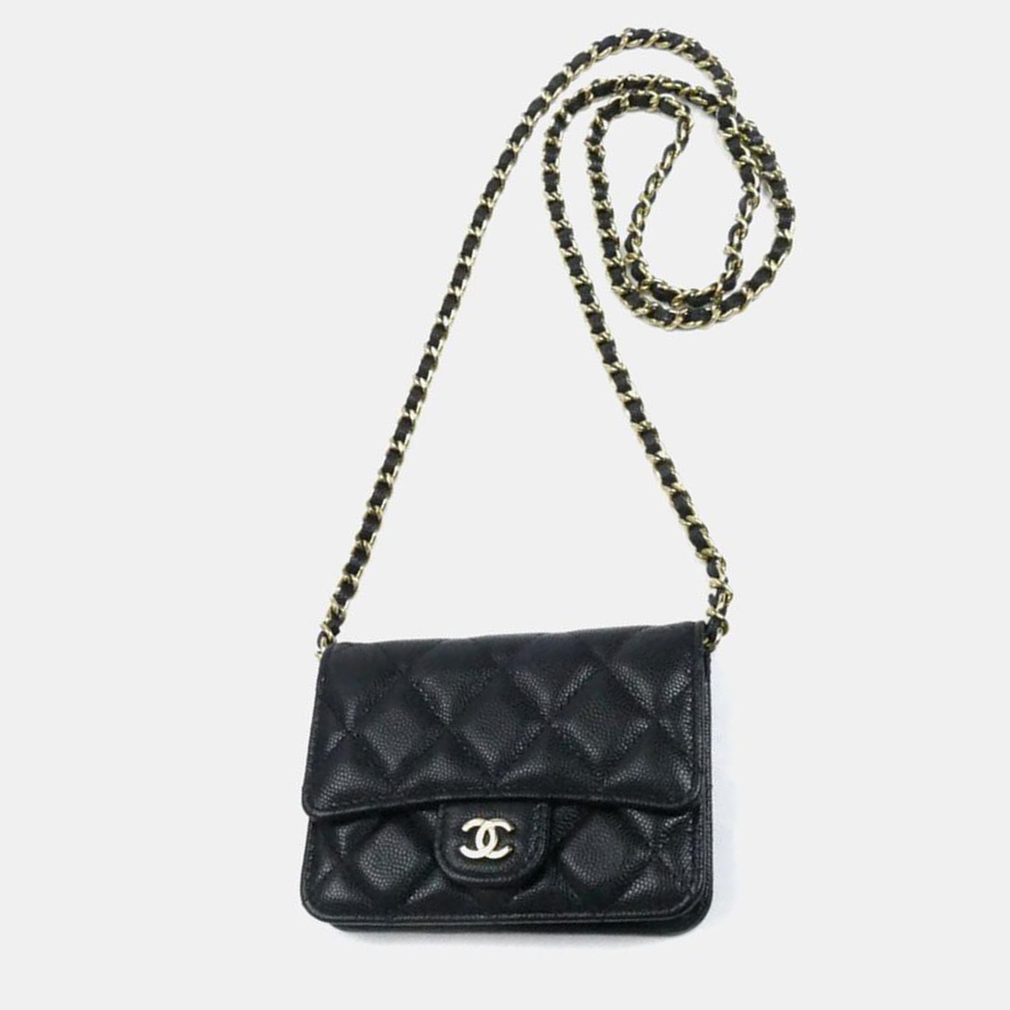 

Chanel Matelasse Classic Chain Shoulder Bag Black