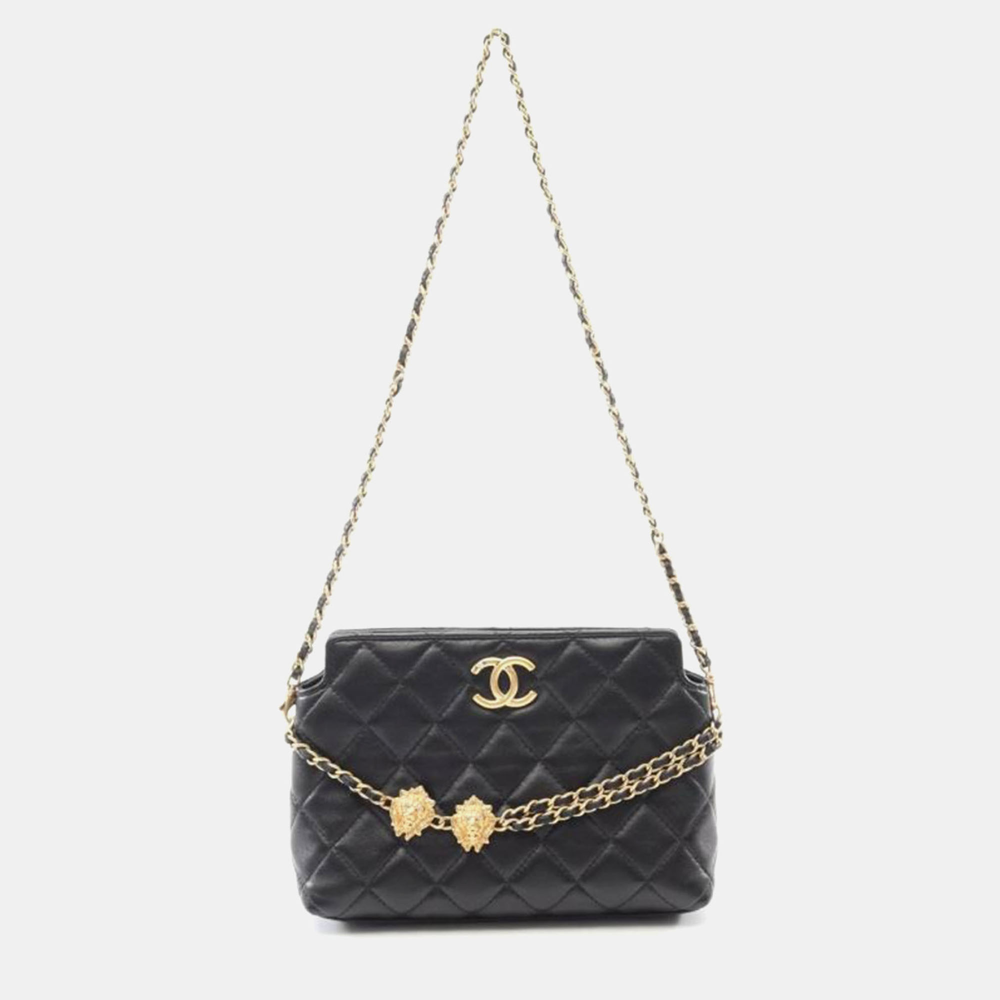 

Chanel Matelasse Black Lambskin Crossbody Bag