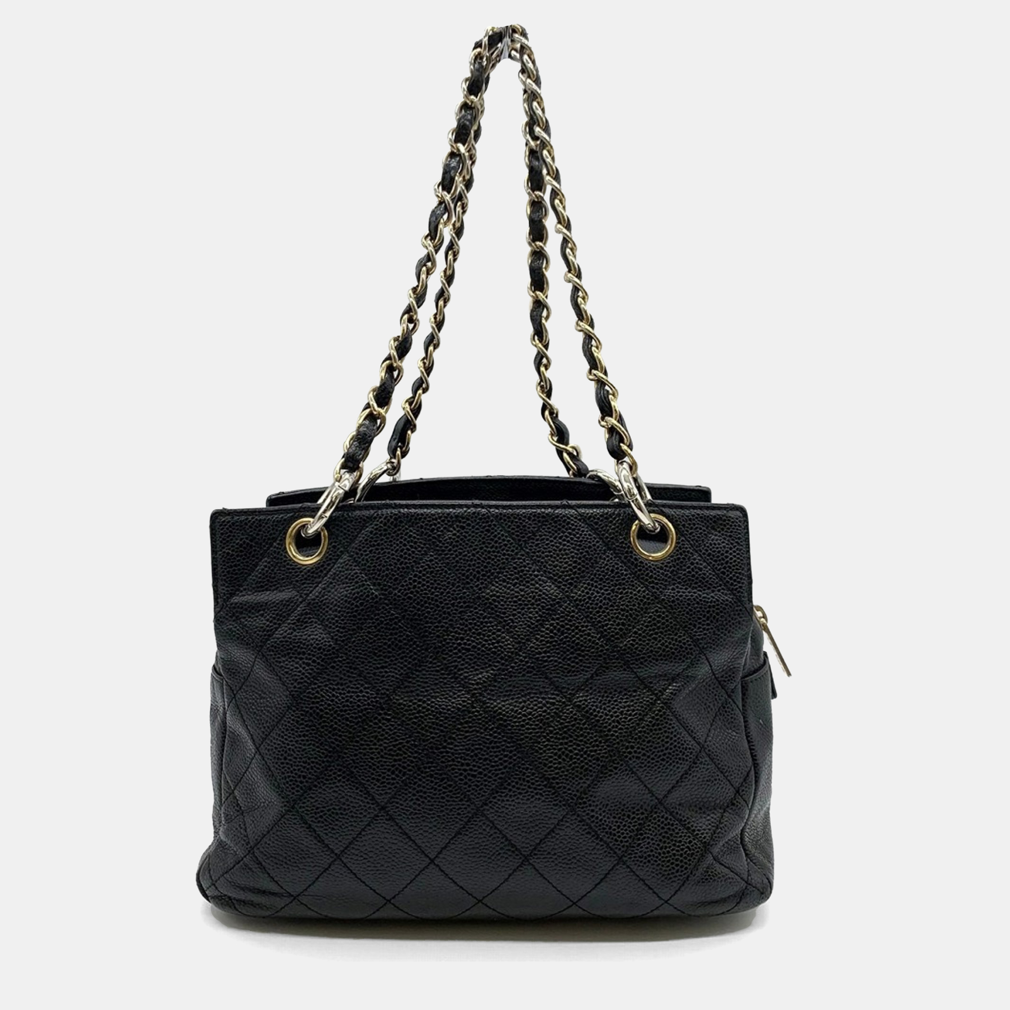 

Chanel Black Caviar Leather Chain Shoulder Bag
