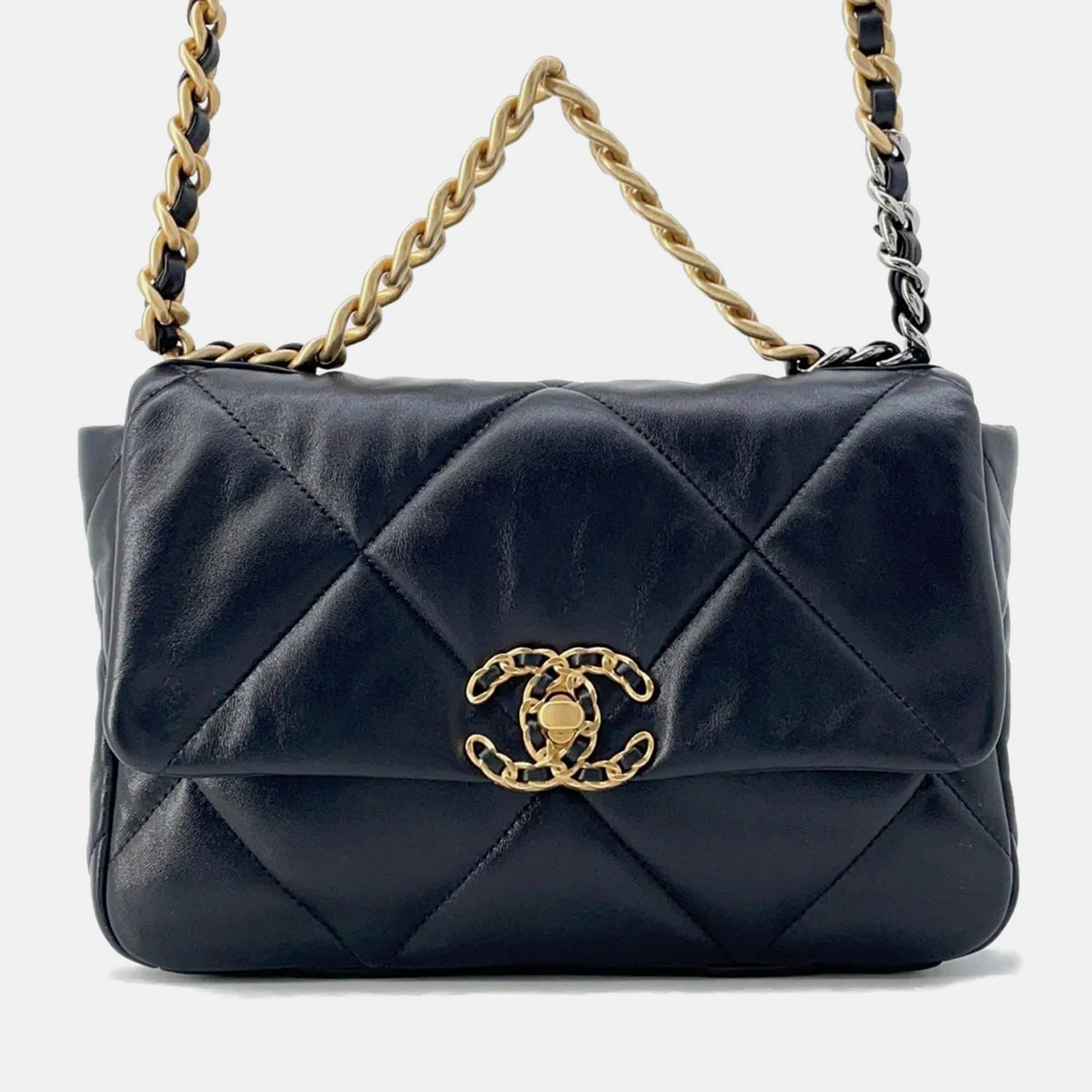 

Chanel 19 Black Lambskin Shoulder Bag