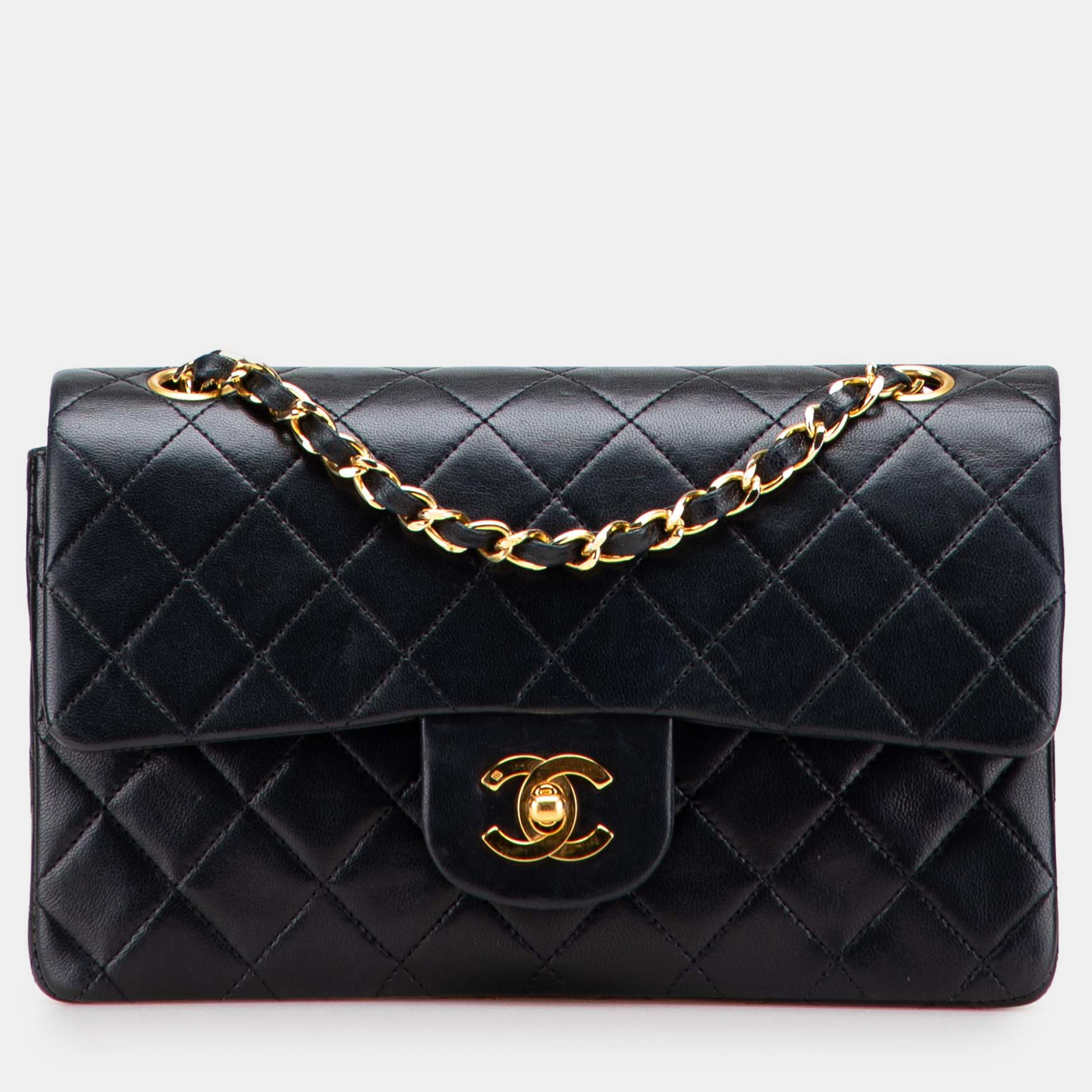 

Chanel Black Small Classic Lambskin Double Flap