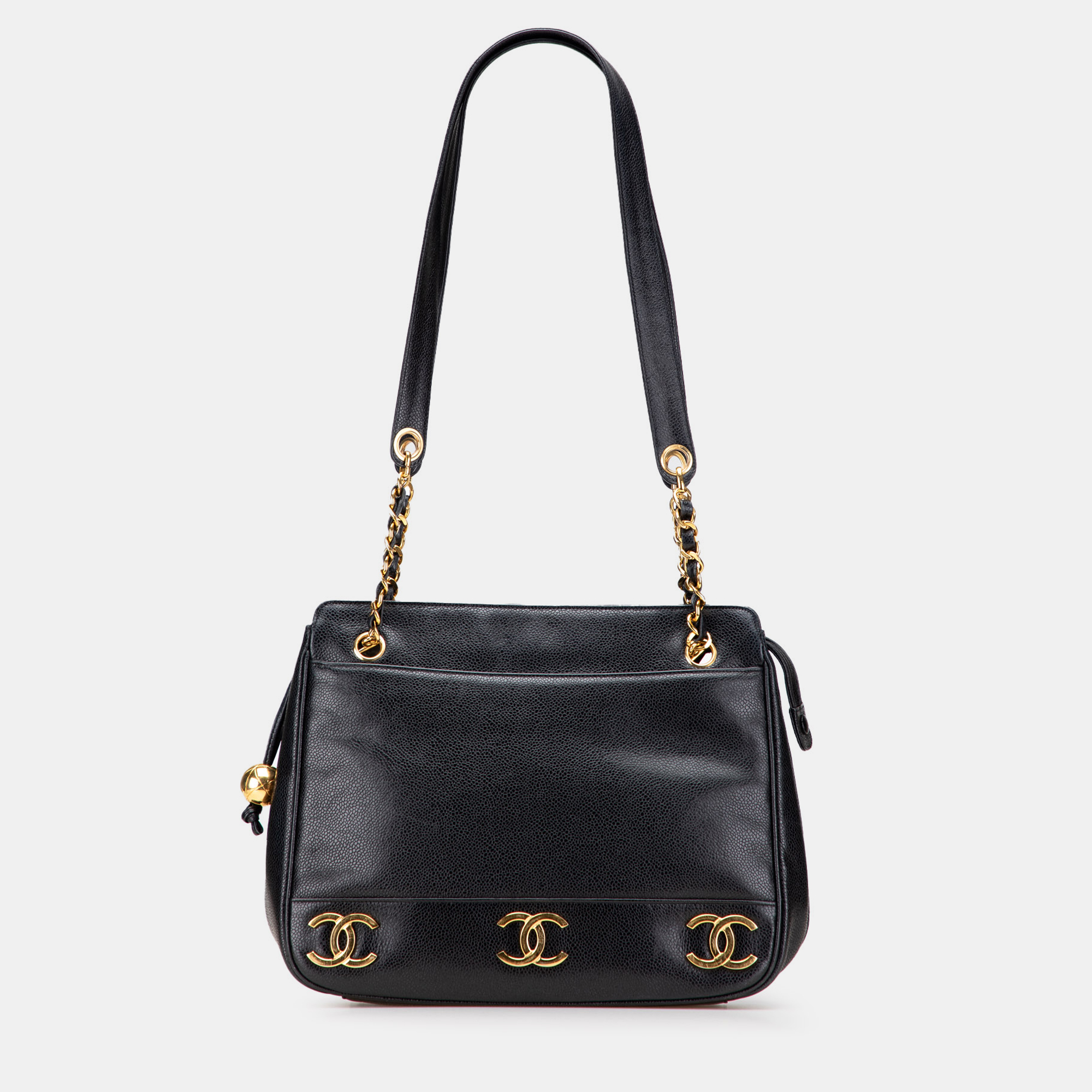 

Chanel Black Triple CC Caviar Shoulder Bag