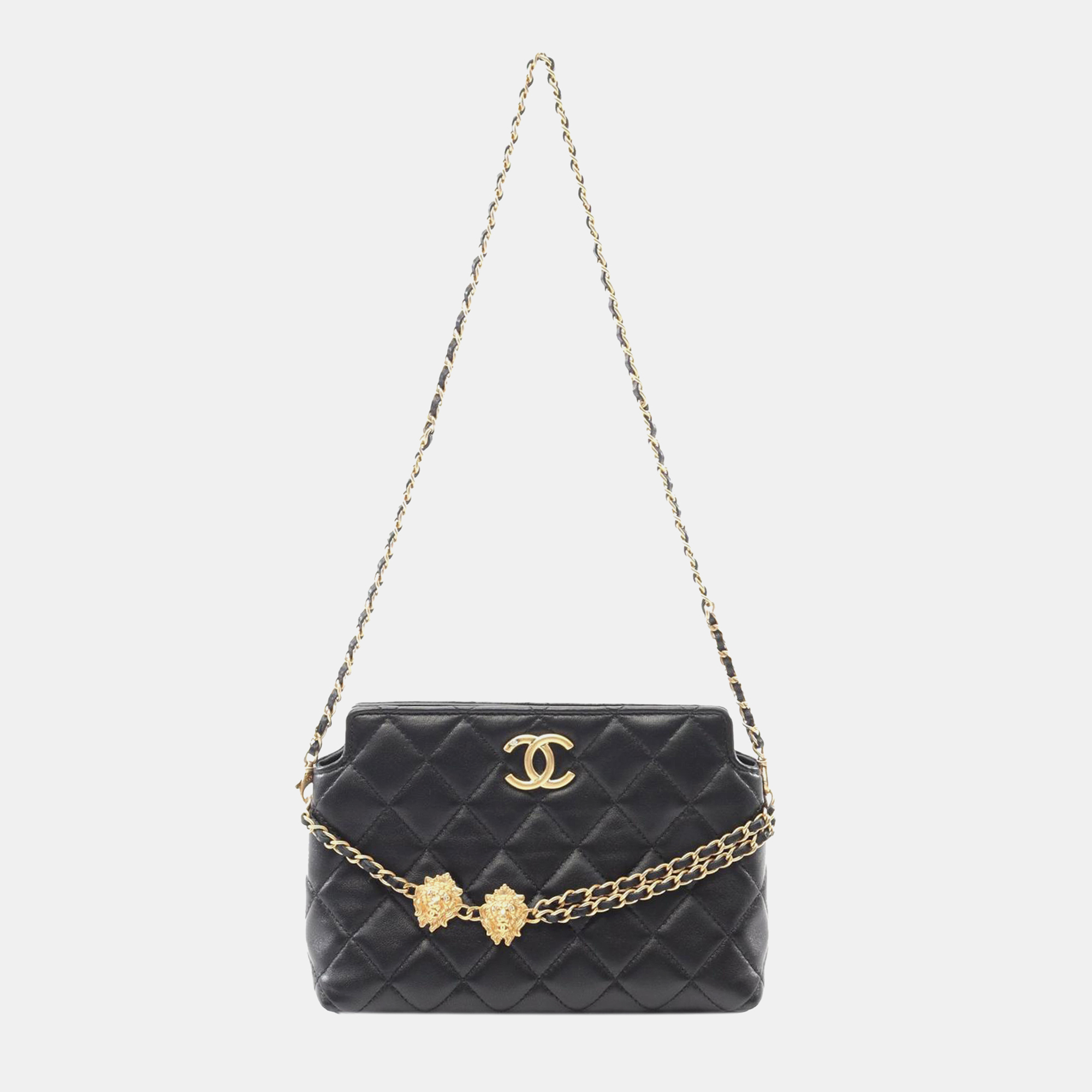 

Chanel Black Quilted Lambskin Leo Shoulder Bag