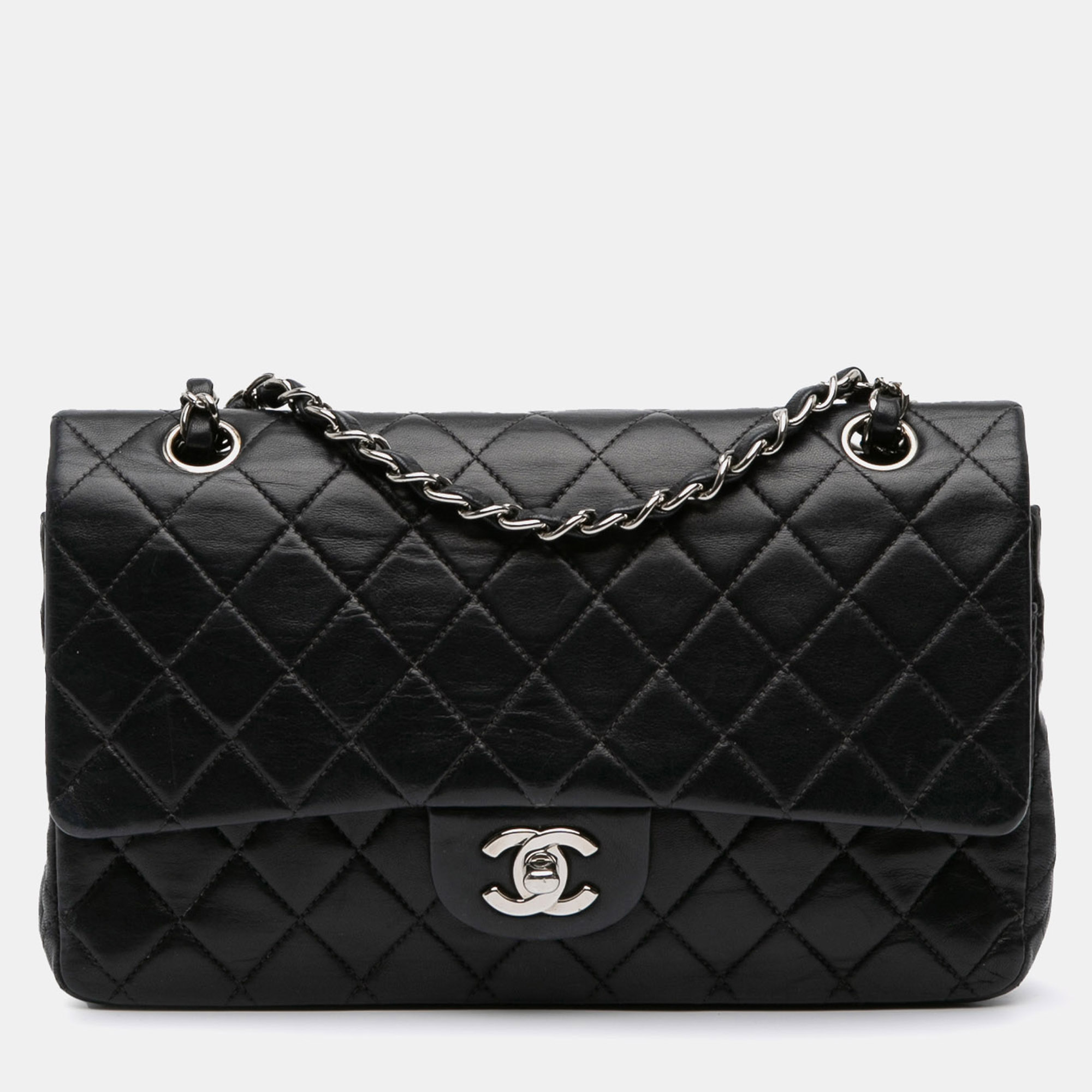 

Chanel Black Medium Classic Lambskin Double Flap