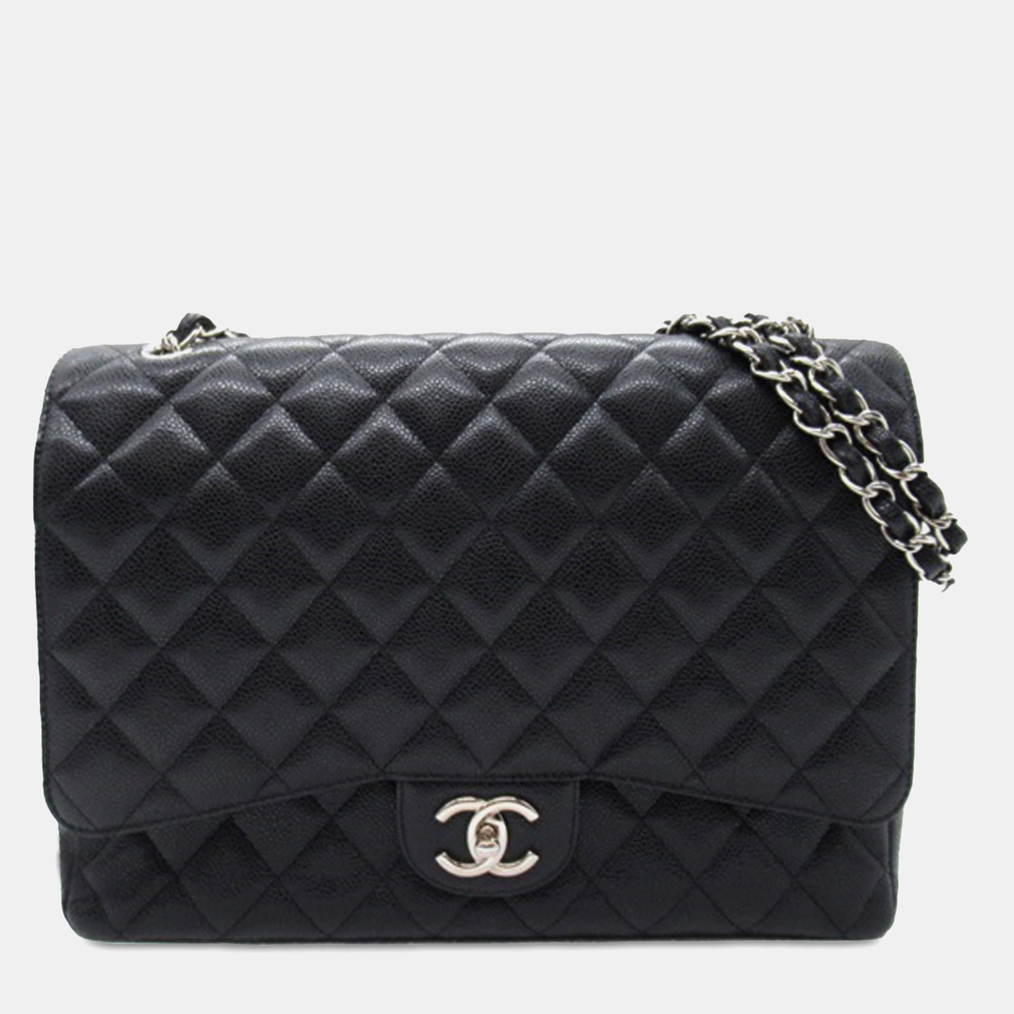 

Chanel Black Maxi Classic Caviar Double Flap
