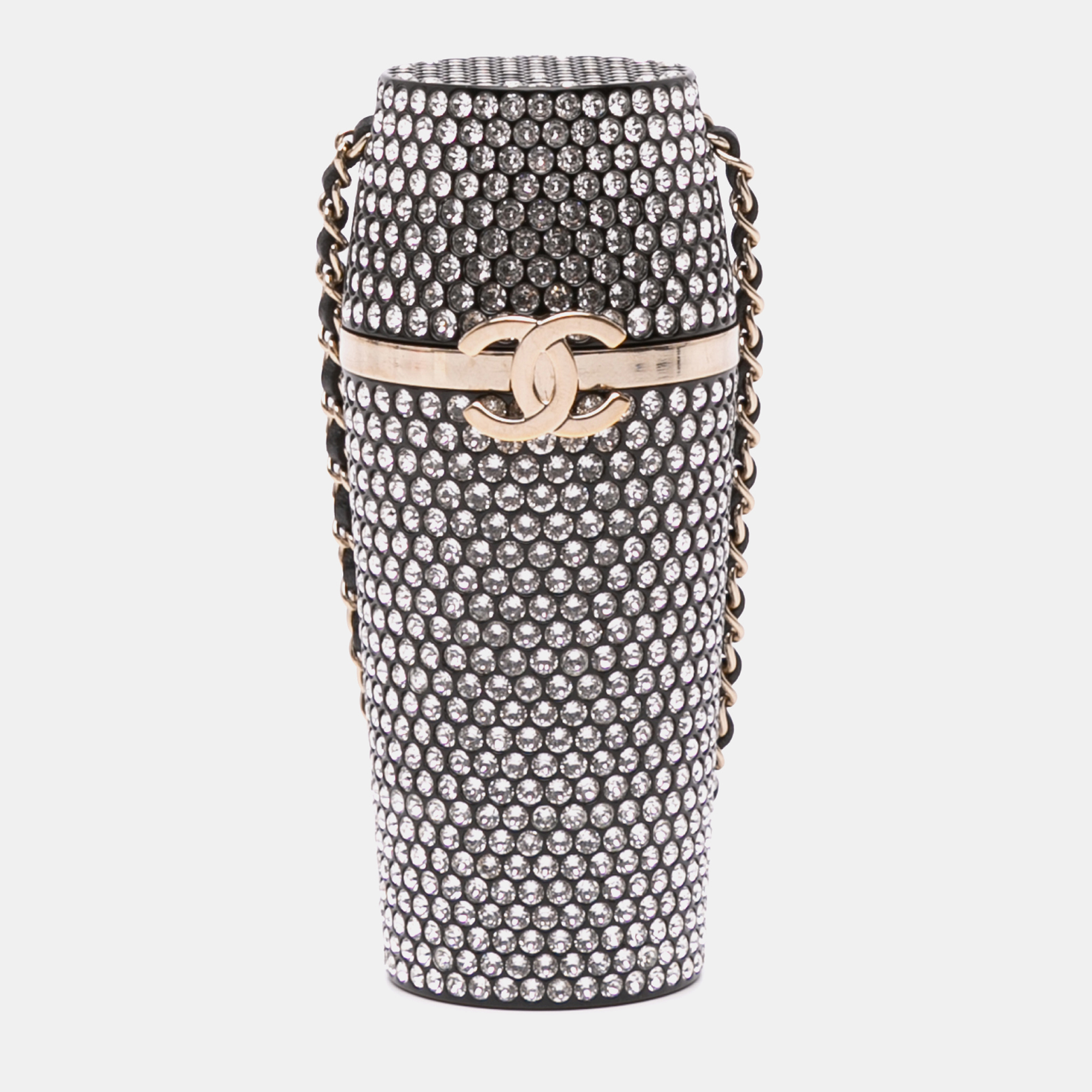 

Chanel Black Crystal Lipstick Case on Chain