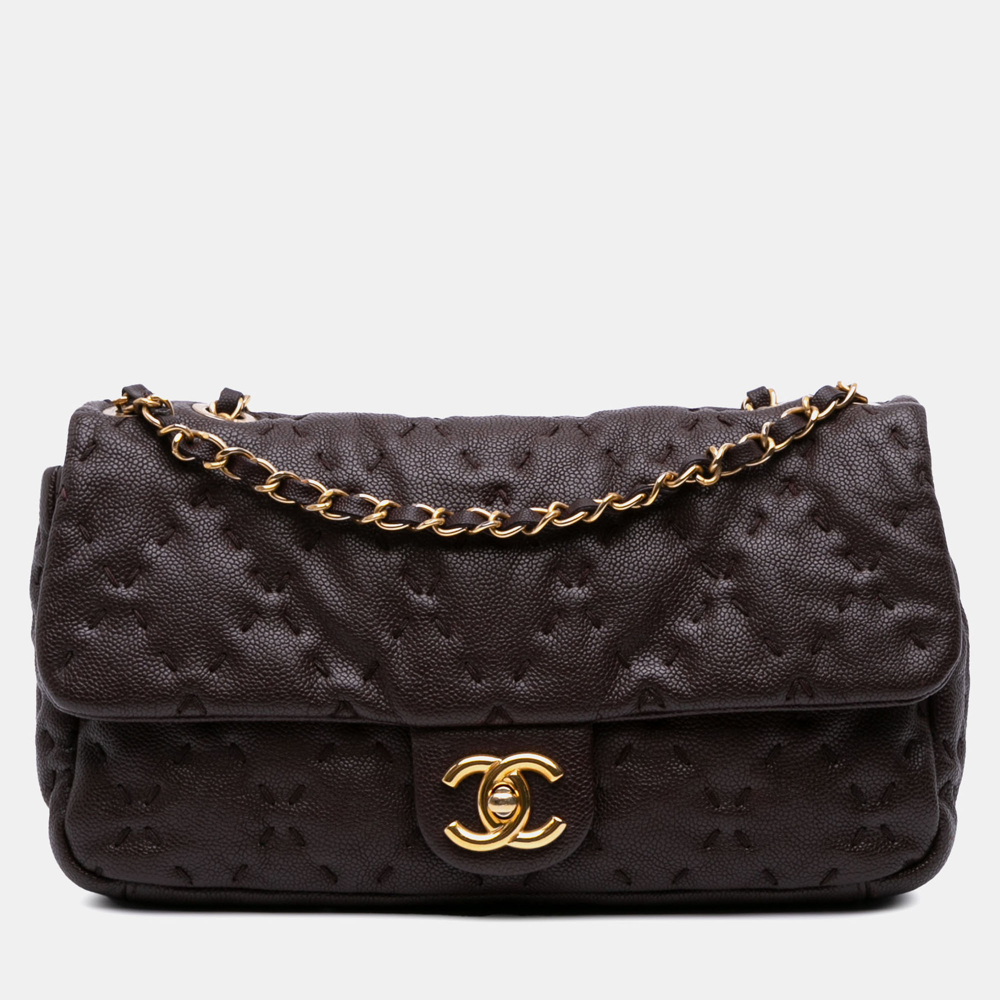 

Chanel Brown Caviar Wild Stitch Flap