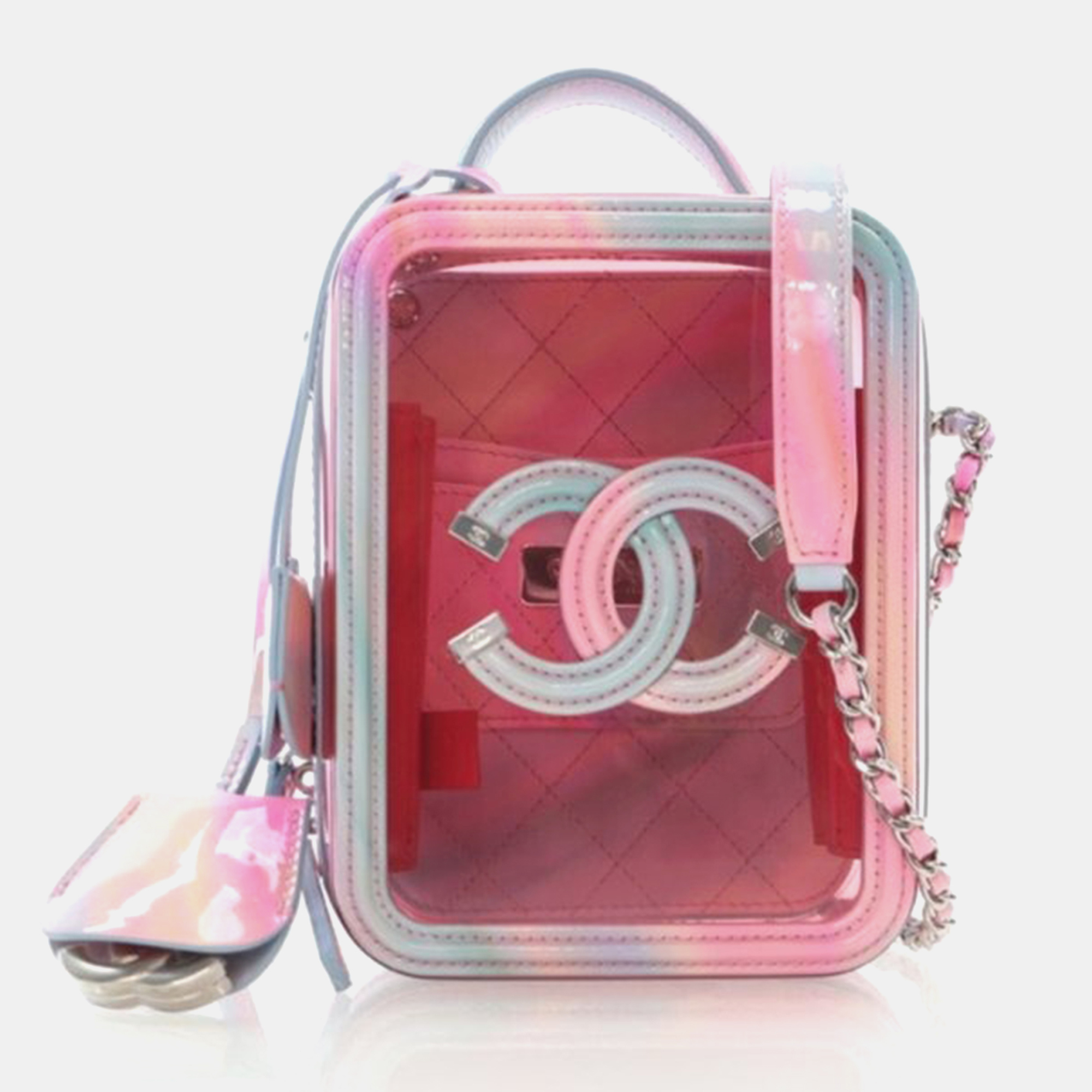 

Chanel Filigree Multicolor PVC Vertical Vanity Case