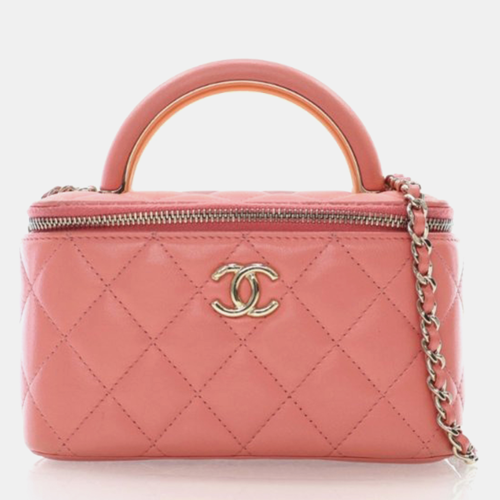 

Chanel Vanity Small Pink Lambskin Bag