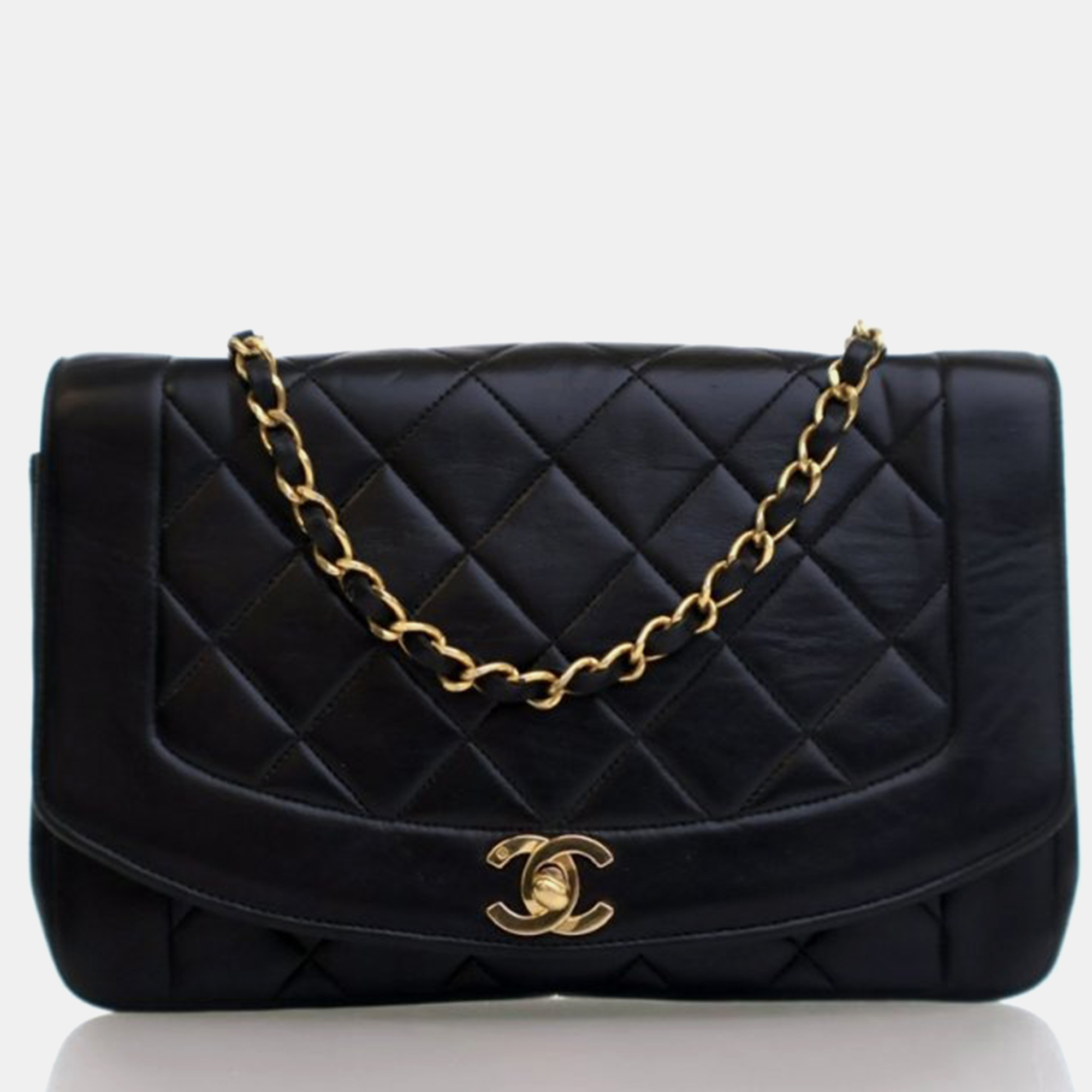 

Chanel Diana Medium Black Lambskin Flap Bag