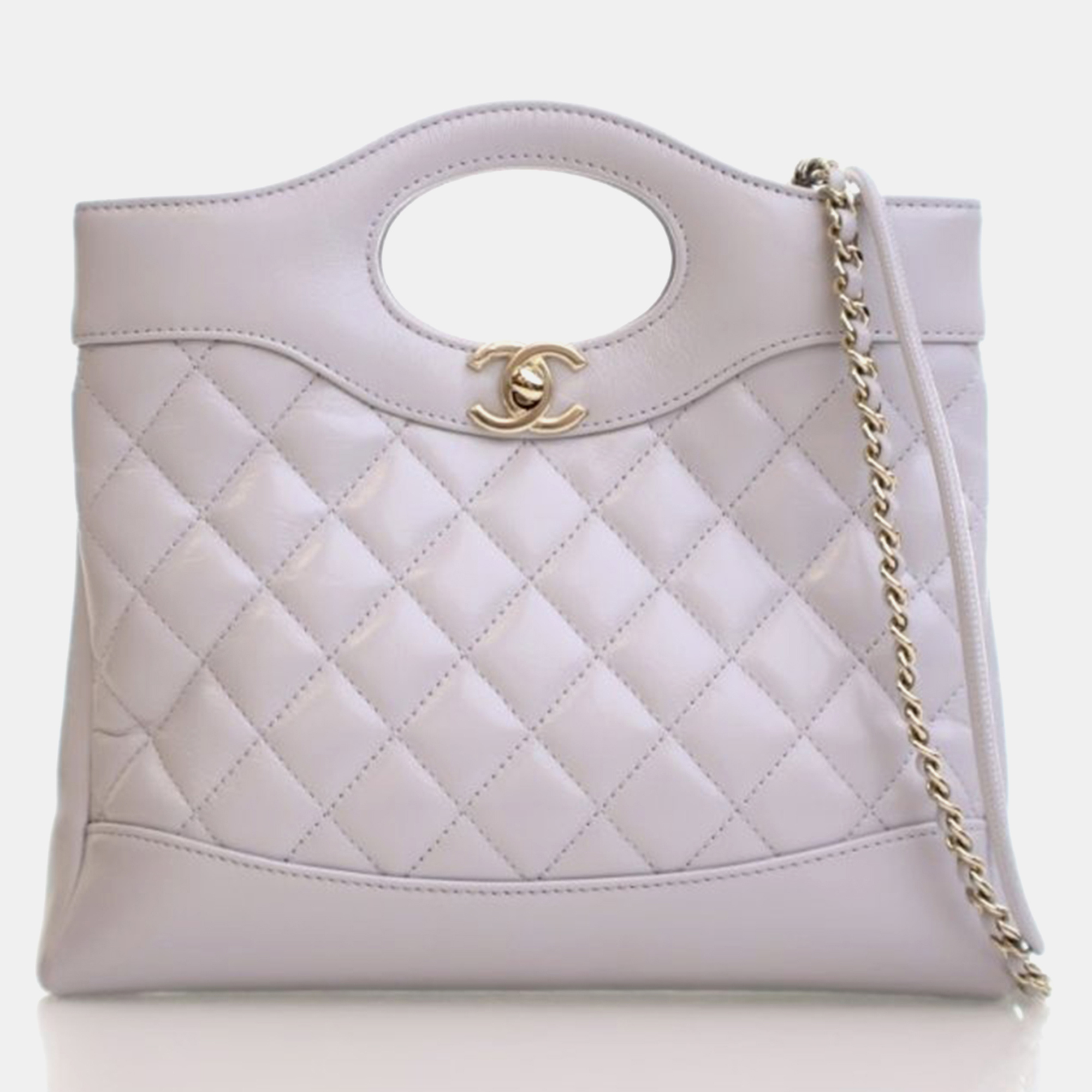 

Chanel 31 Mini Grey Aged Calfskin Shopping Bag