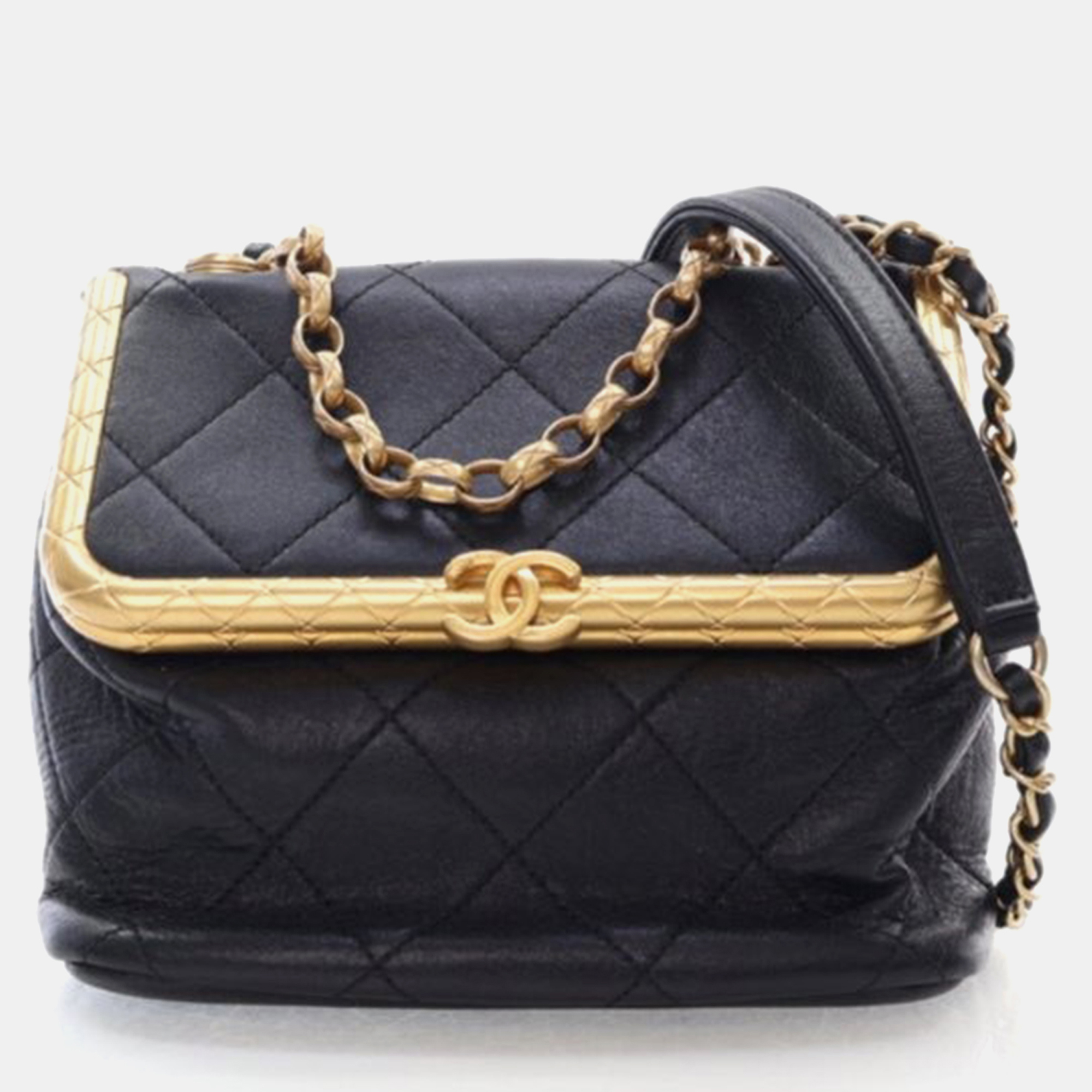 

Chanel My Crush Small Black Lambskin Bag