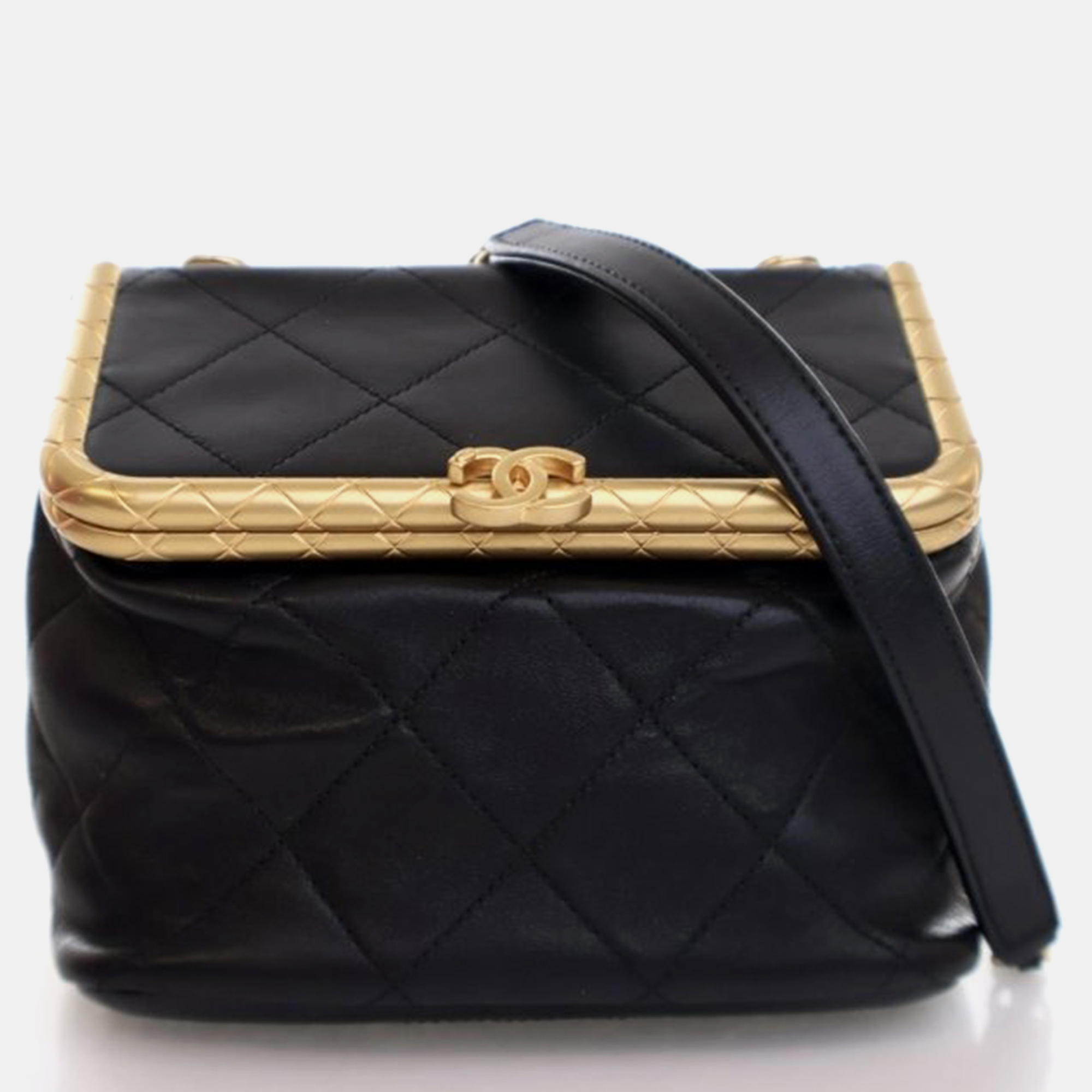 

Chanel My Crush Small Black Lambskin Shoulder Bag