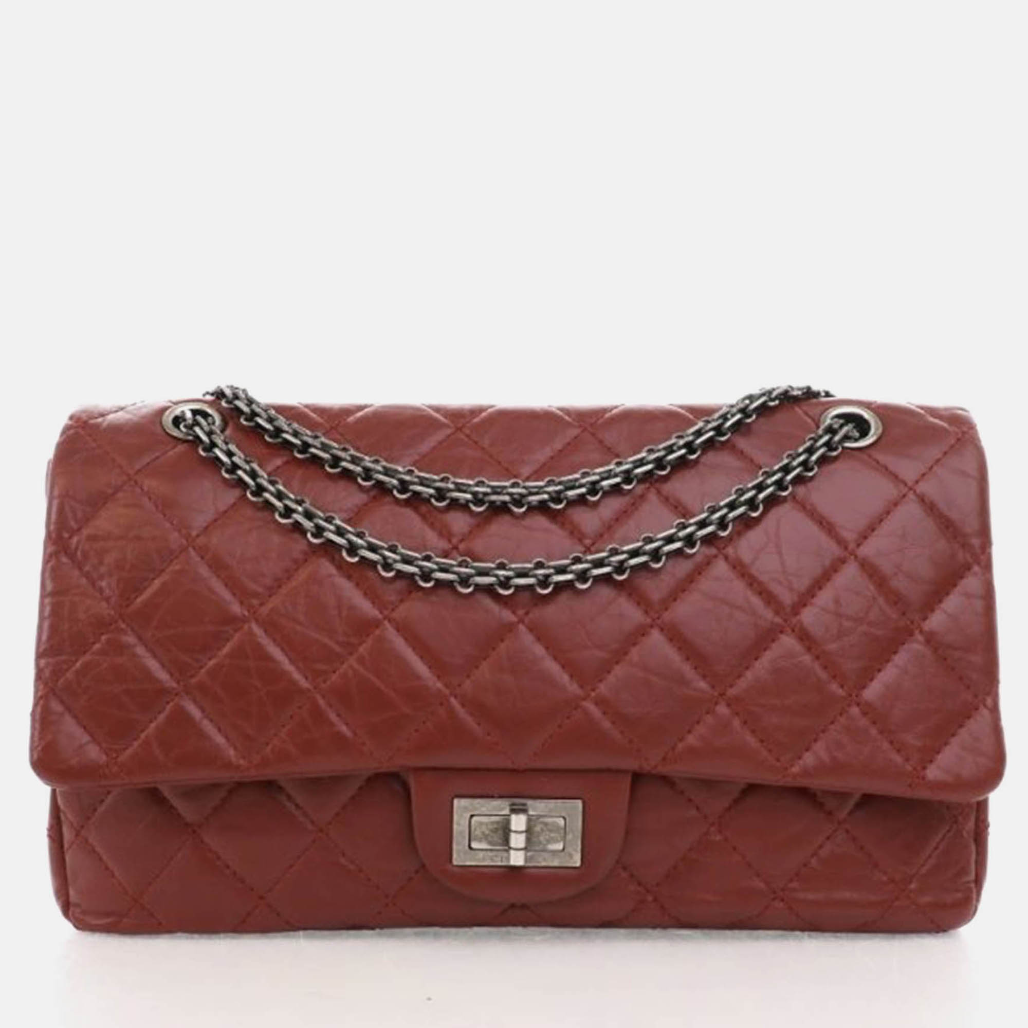 

Chanel Reissue 227 Red Aged Calfskin Shoulder Bag