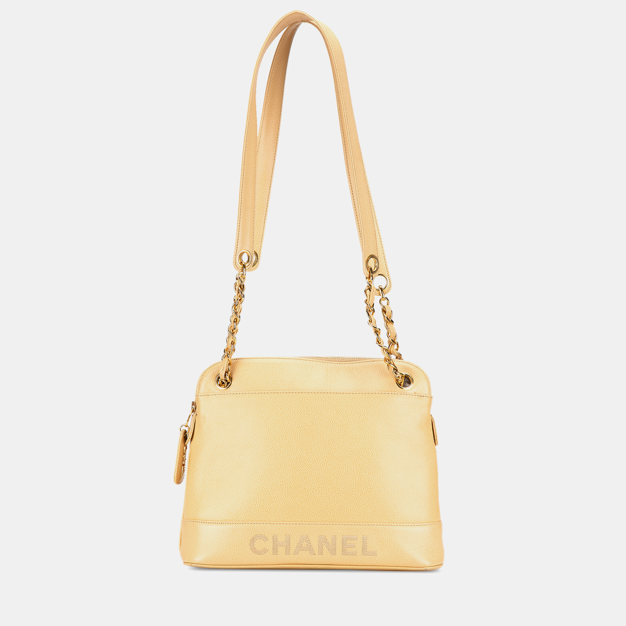 

Chanel Yellow Caviar Shoulder Bag