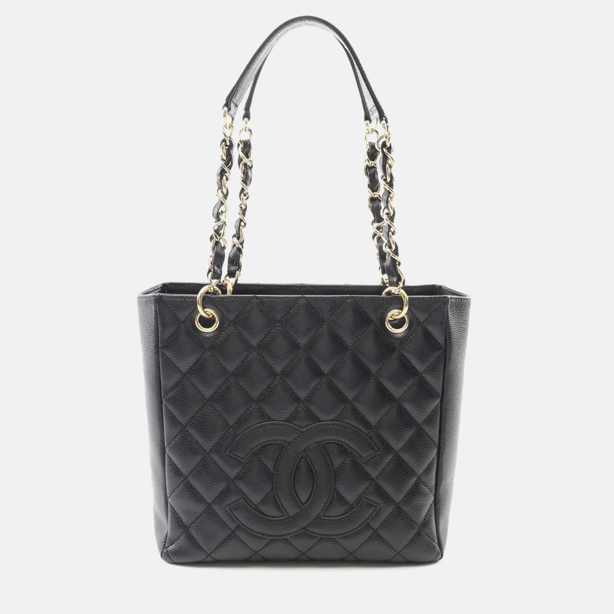 

Chanel PST Black Calfskin Shoulder Tote Bag