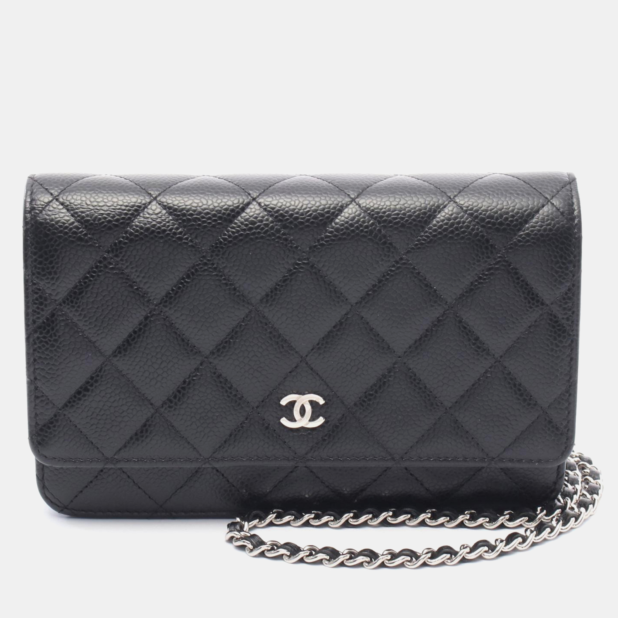 

Chanel Classic Black Calfskin Wallet on Chain