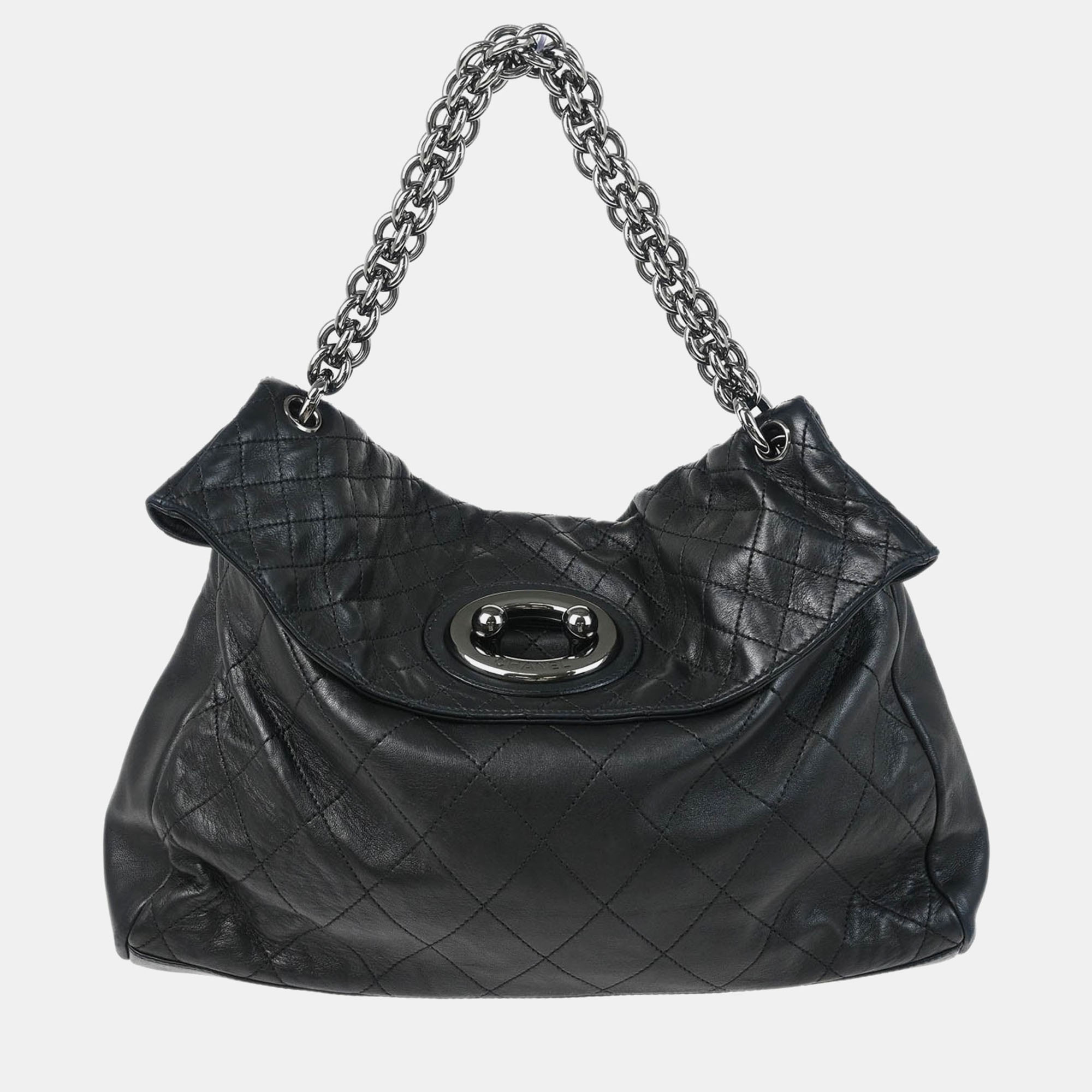 

Chanel Black Lambskin Chain Shoulder Bag