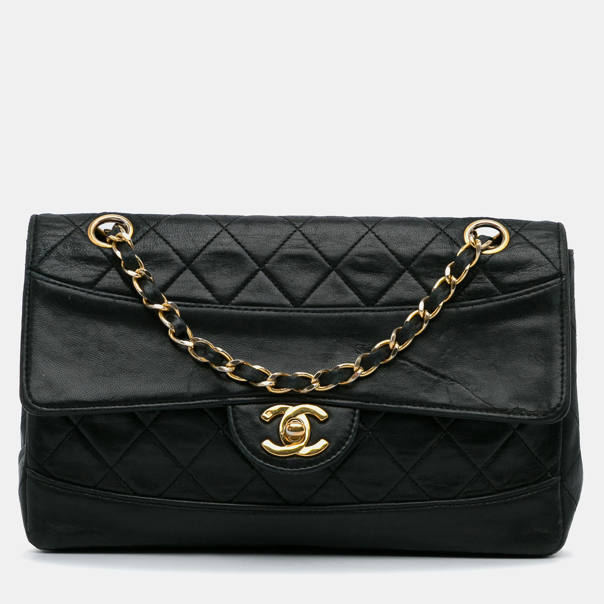 

Chanel Black Quilted Lambskin Shoulder Bag