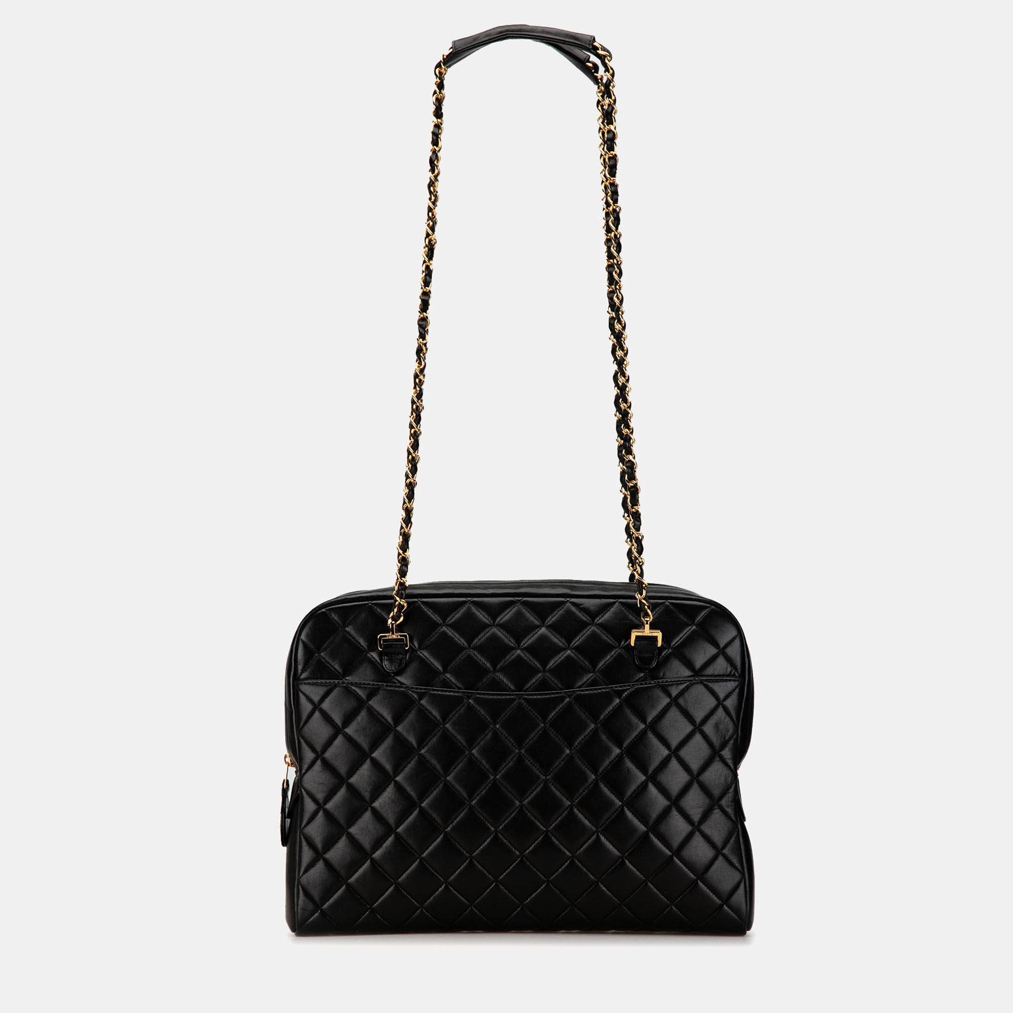 

Chanel Black Quilted Lambskin Chain Shoulder Bag