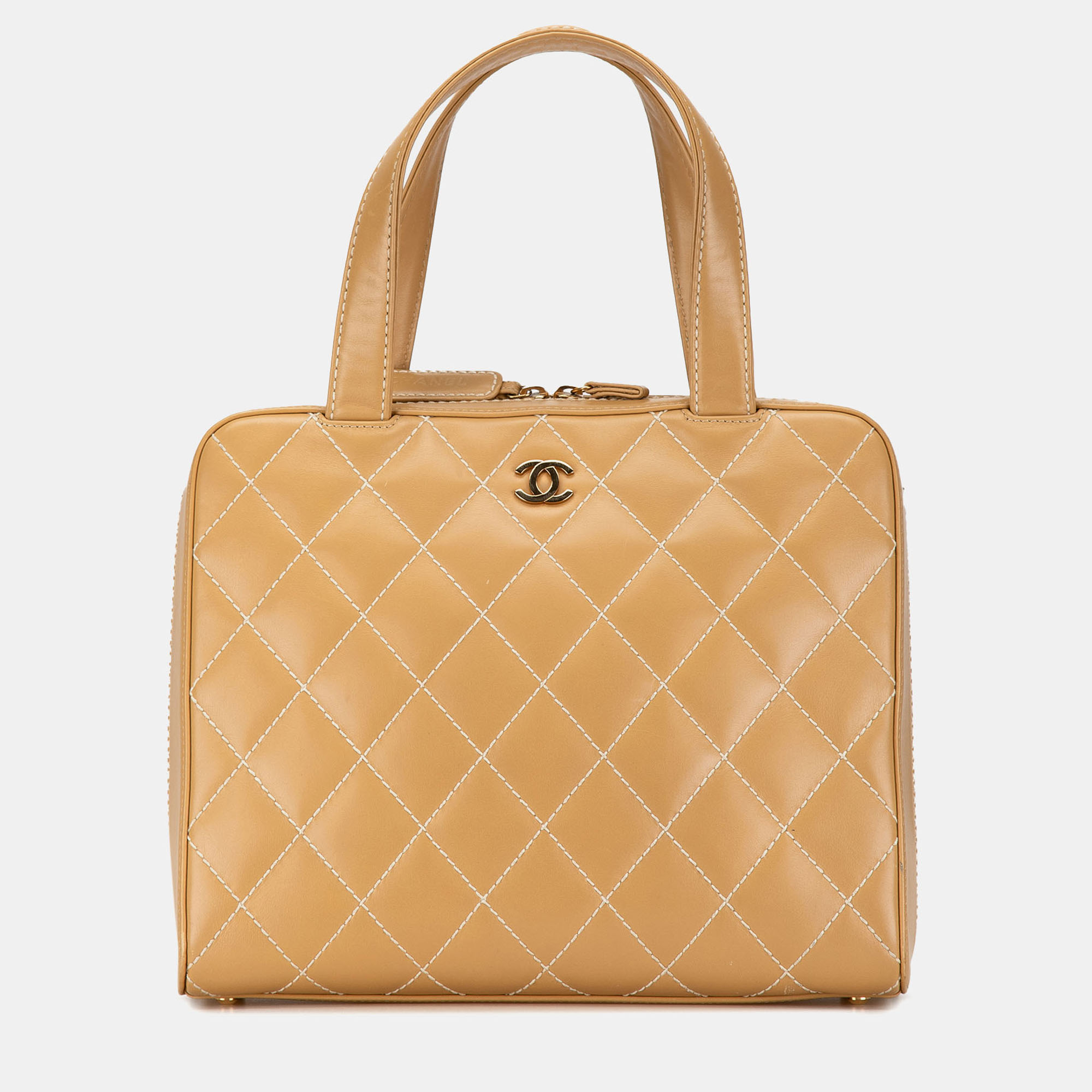 

Chanel Brown CC Wild Stitch Handbag