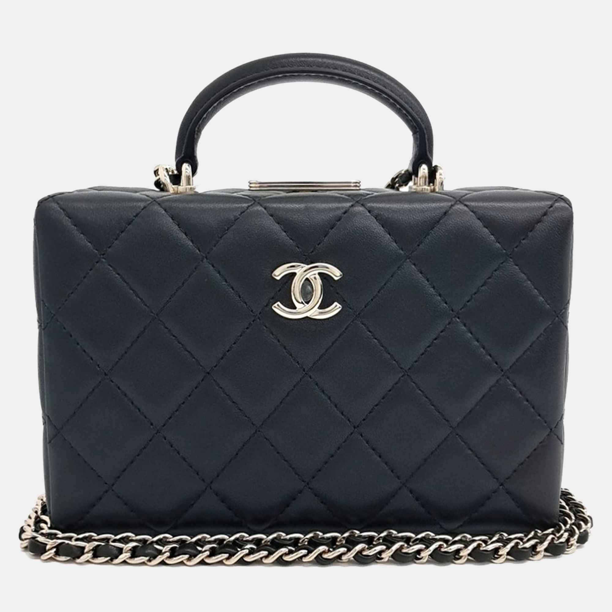 

Chanel Black Leather Small Box Bag