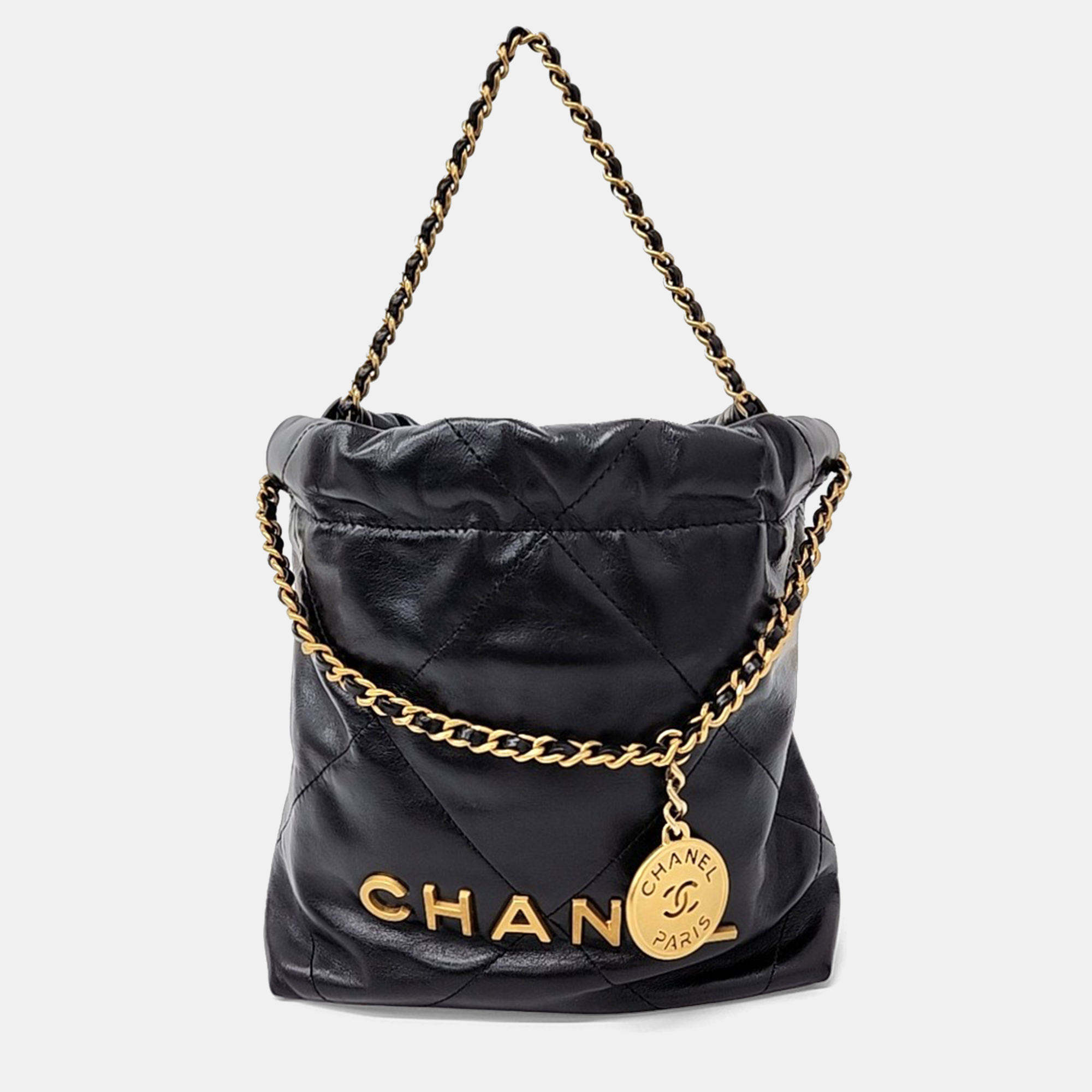 

Chanel Black Leather Bag 17