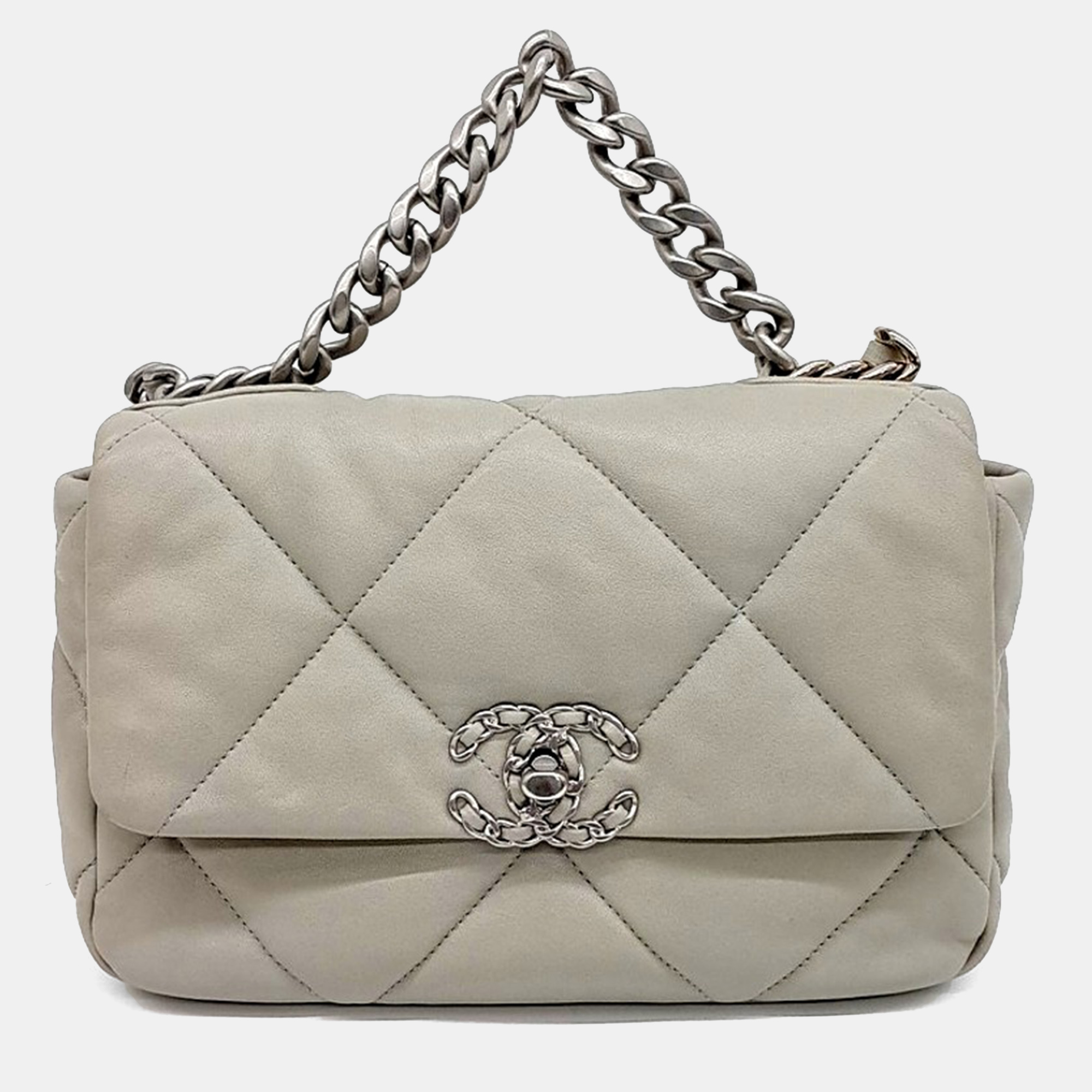 

Chanel 19 Flap Bag Small, Grey