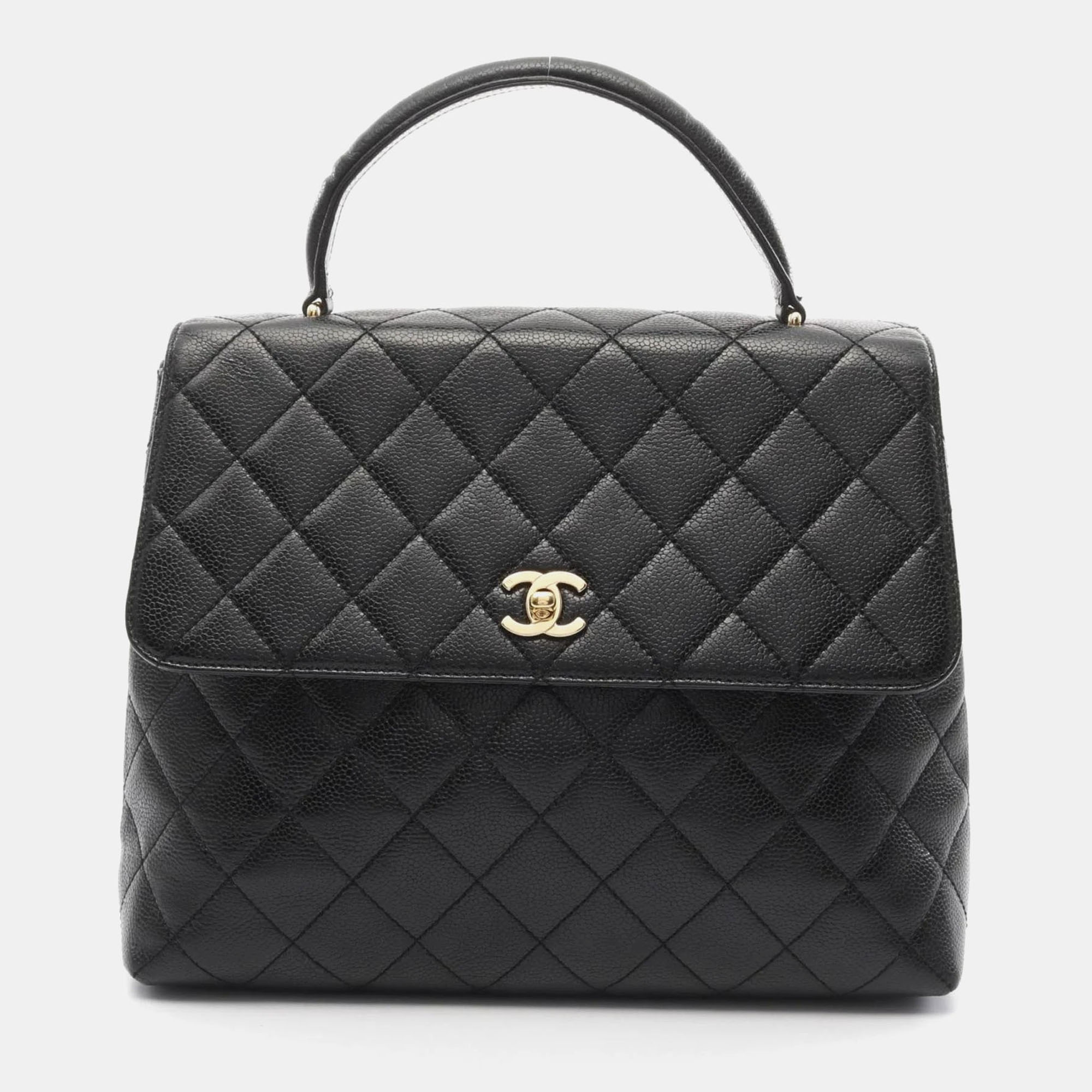 

Chanel Kelly Jumbo Black Leather Handbag